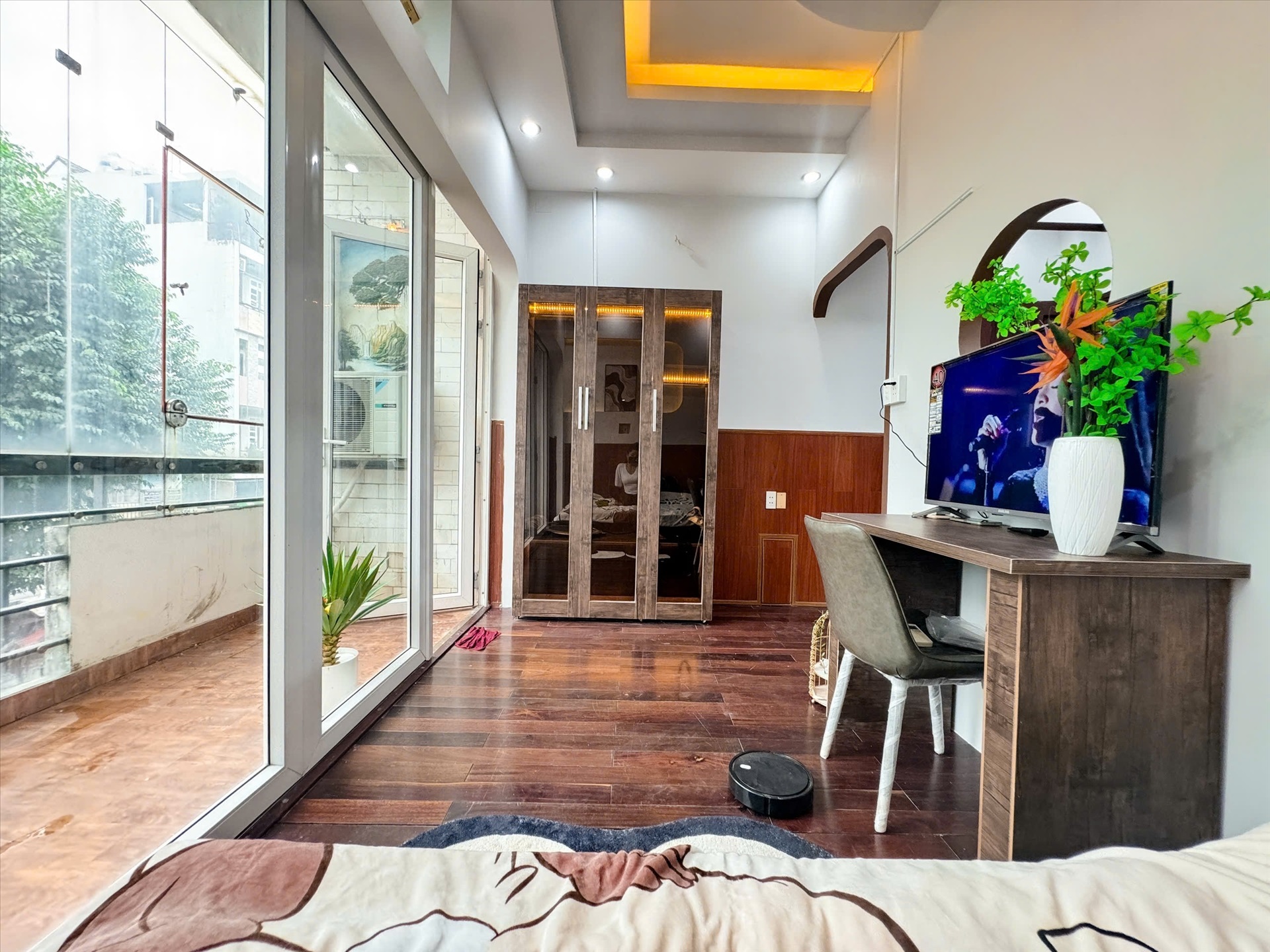 Phòng trọ 1 Phòng ngủ 35m2 tại Kinghome Nguyễn Thái Bình - Tân Bình - Phòng ngủ