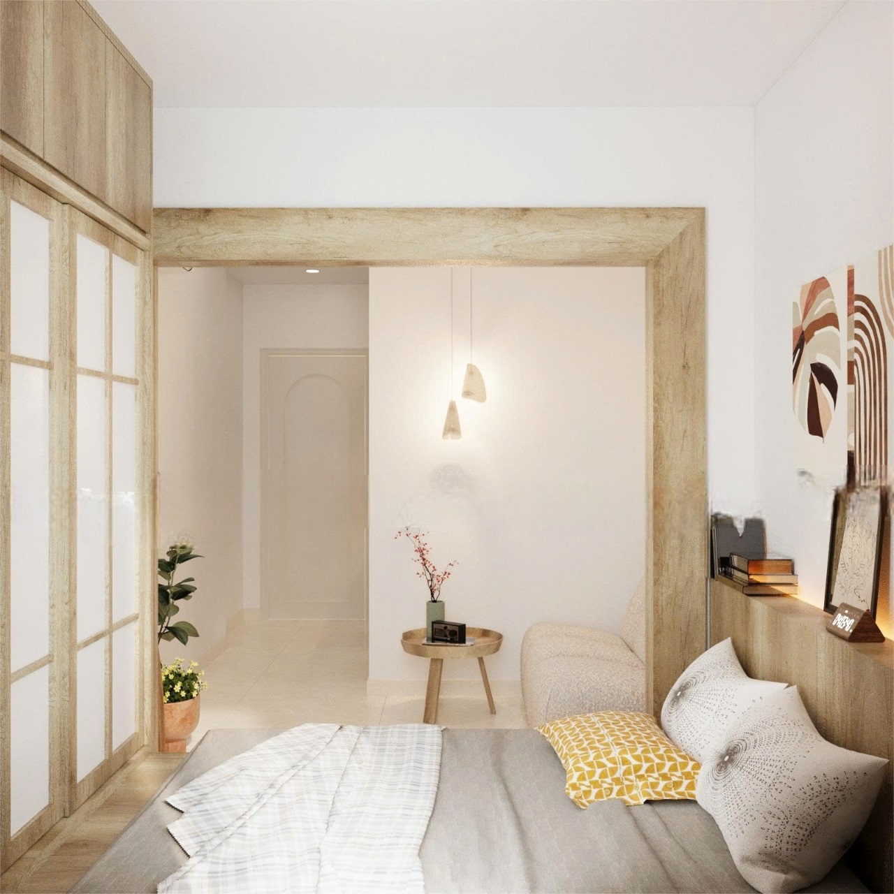Phòng trọ Studio 25m2 tại Lighthouse Phùng Văn Cung - Phú Nhuận - Phòng ngủ