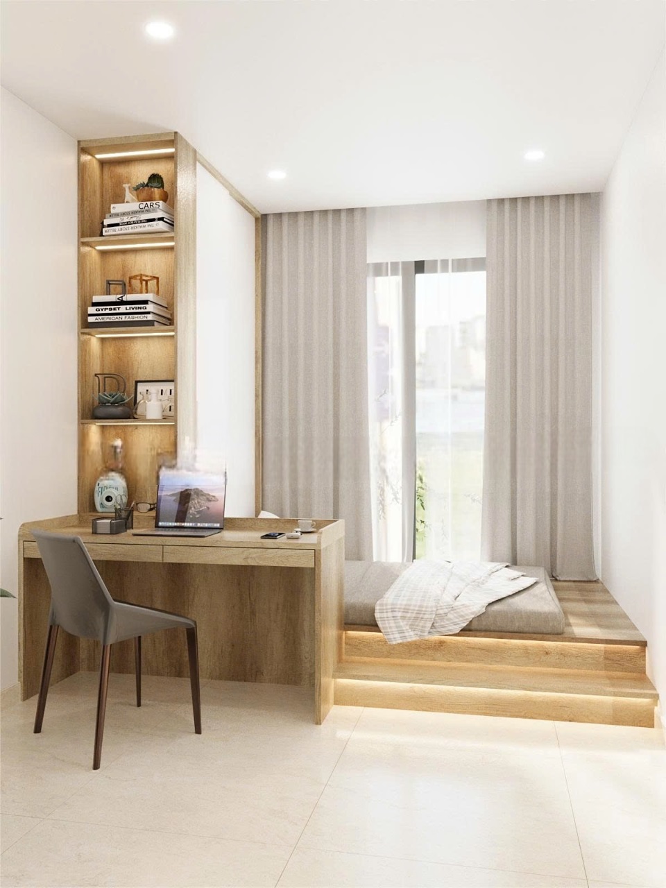 Phòng trọ Studio 30m2 tại Lighthouse Phùng Văn Cung - Phú Nhuận - Phòng ngủ