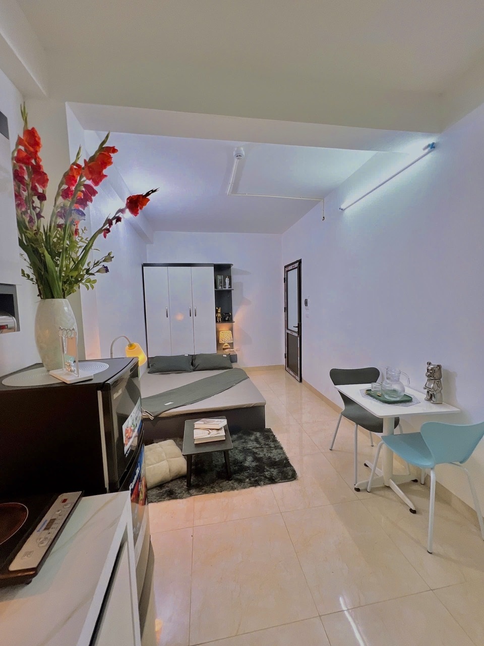 Phòng trọ Studio 25m2 tại QHOME Hoàng Ngân - Thanh Xuân - Phòng ngủ