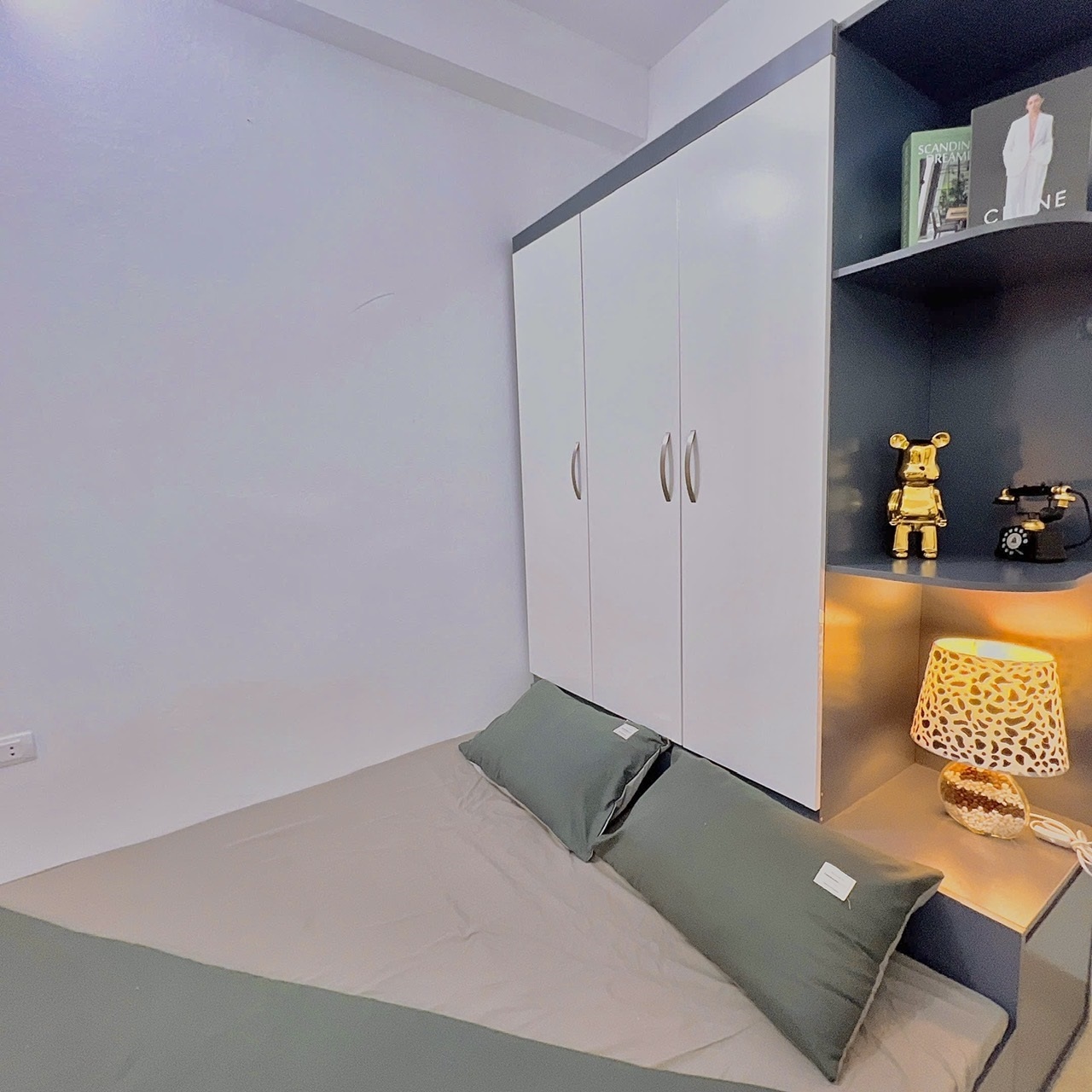 Phòng trọ Studio 25m2 tại QHOME Hoàng Ngân - Thanh Xuân - Phòng ngủ