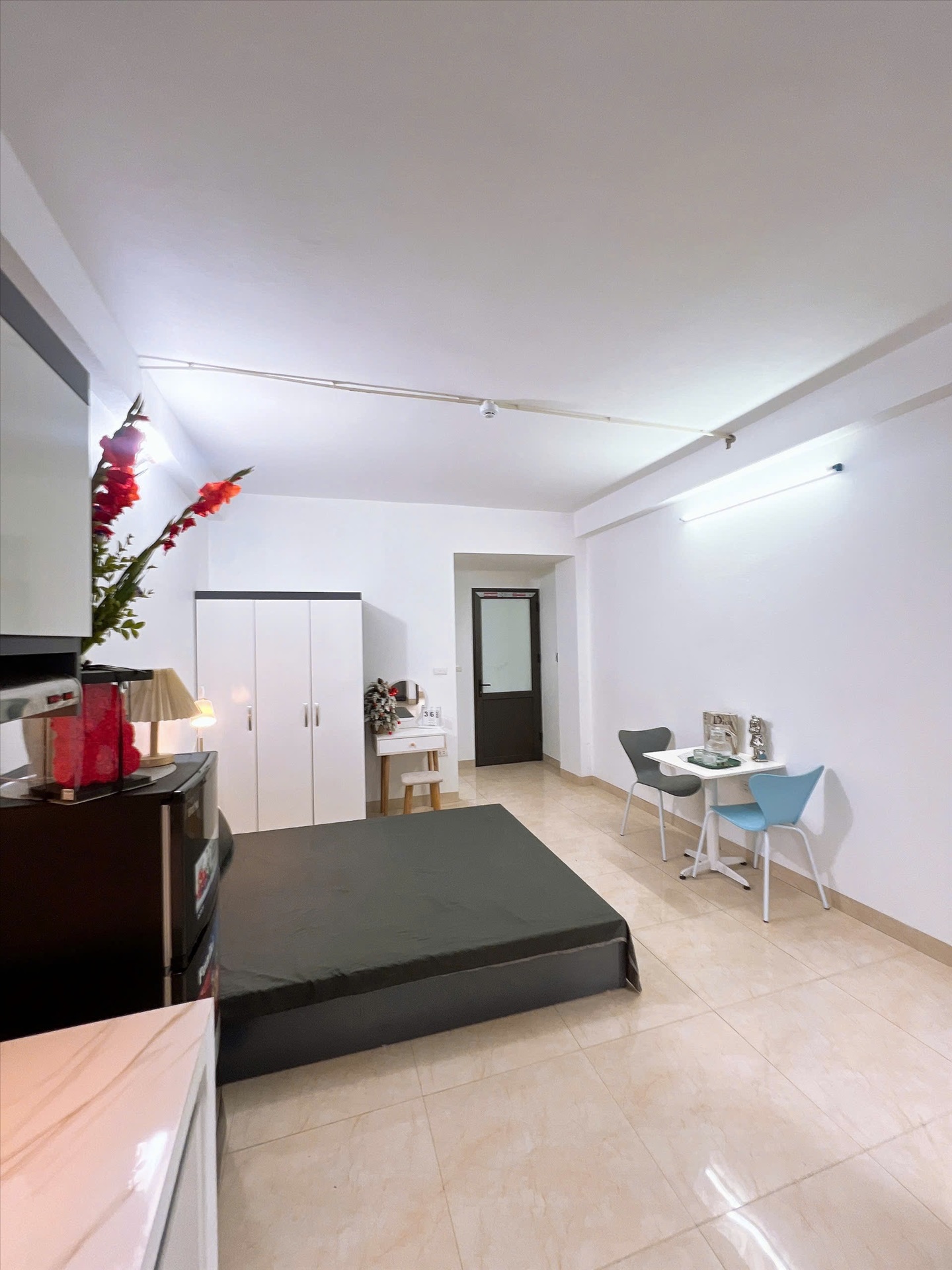 Phòng trọ Studio 25m2 tại QHOME Hoàng Ngân - Thanh Xuân - Phòng ngủ