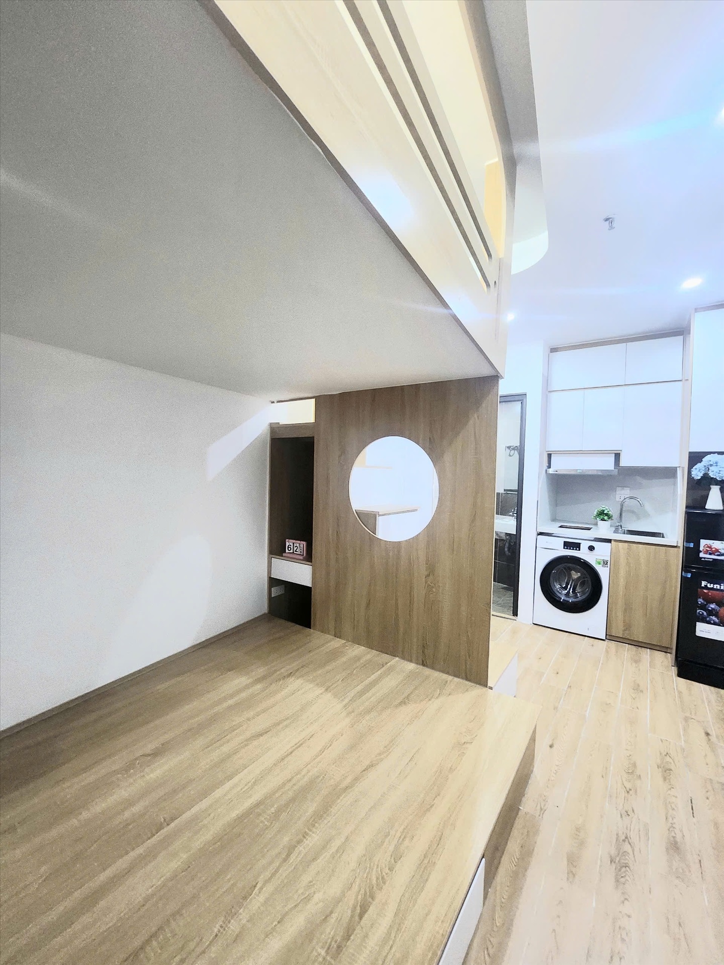 Phòng trọ Studio 25m2 tại DreamHouse Đông Quan - Cầu Giấy - Phòng ngủ