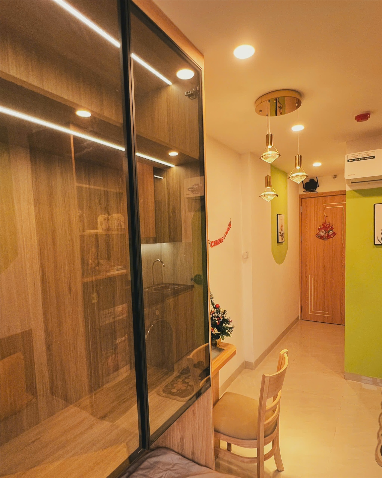 Phòng trọ Studio 30m2 tại VVH House Kim Giang - Hoàng Mai - Phòng ngủ