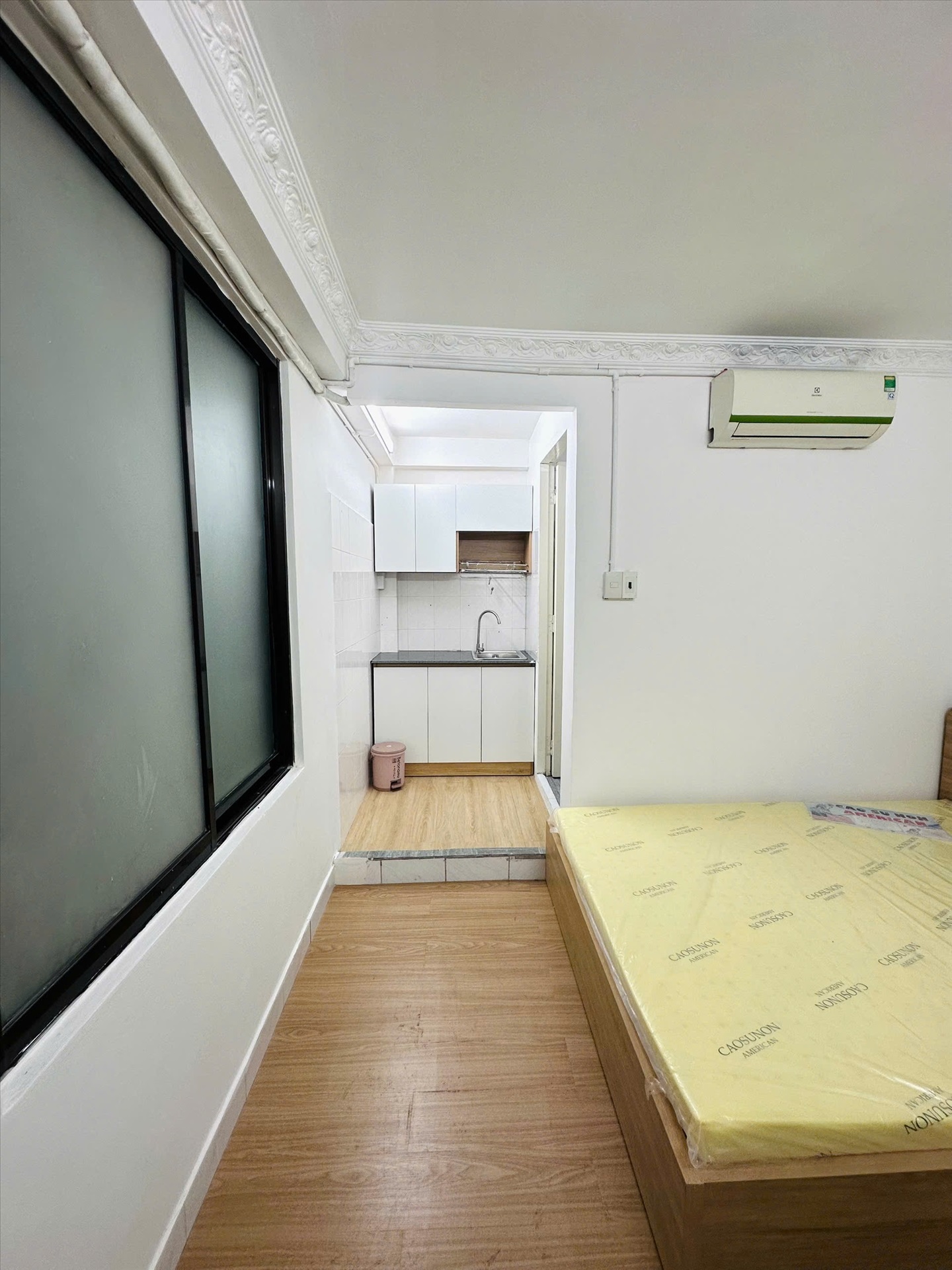 Phòng trọ Studio 25m2 tại Rich Home Trần Quốc Hoàn - Tân Bình - Phòng ngủ