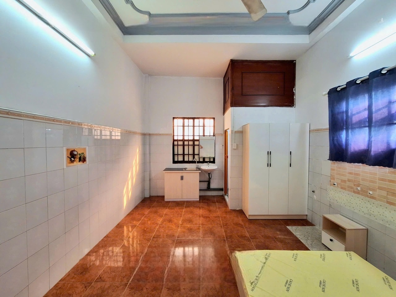 Phòng trọ Studio 25m2 tại Vũ Nhà Đất Nguyễn Văn Tố - Tân Phú - Phòng ngủ