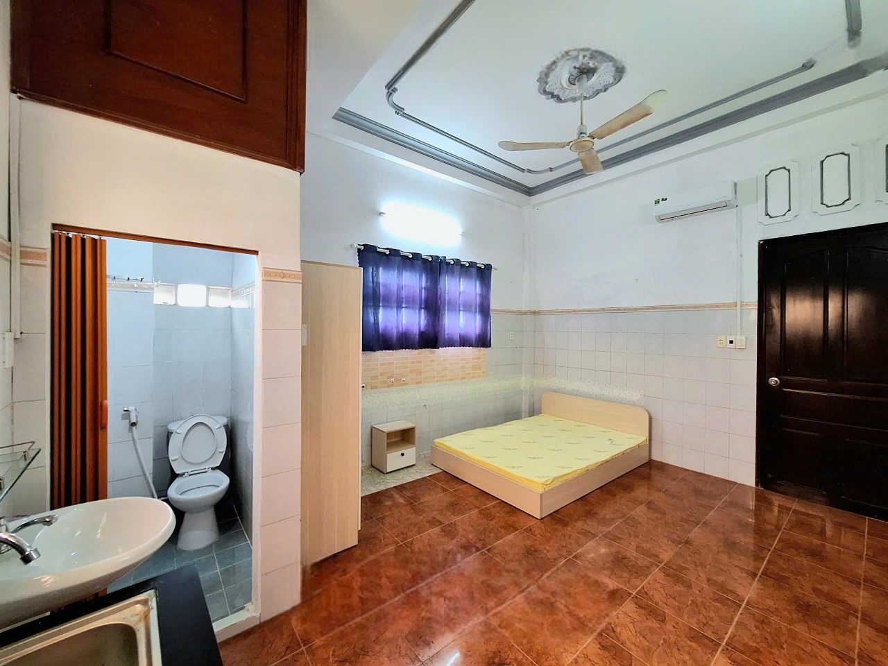 Phòng trọ Studio 25m2 tại Vũ Nhà Đất Nguyễn Văn Tố - Tân Phú - Phòng ngủ