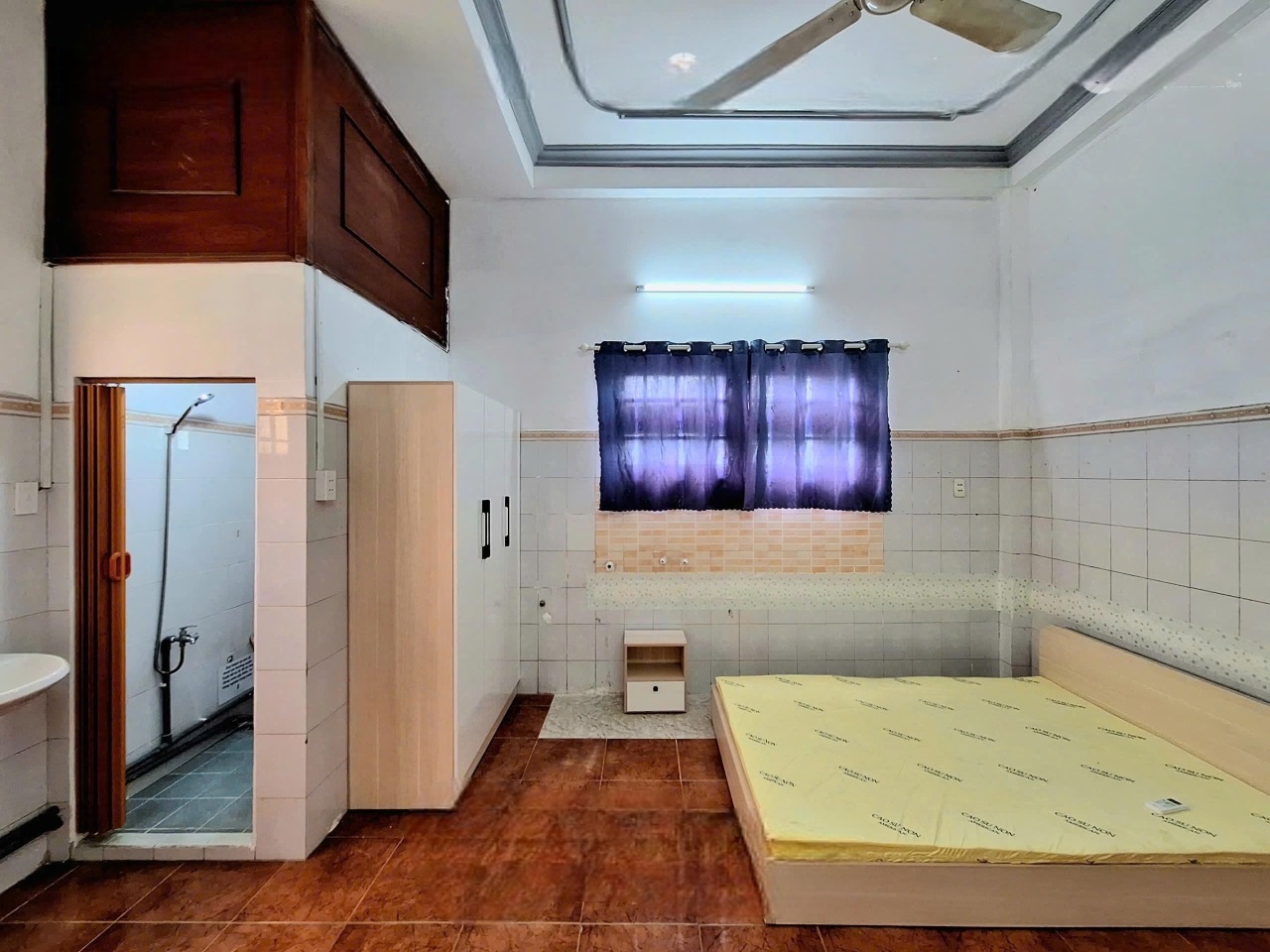 Phòng trọ Studio 25m2 tại Vũ Nhà Đất Nguyễn Văn Tố - Tân Phú - Phòng ngủ