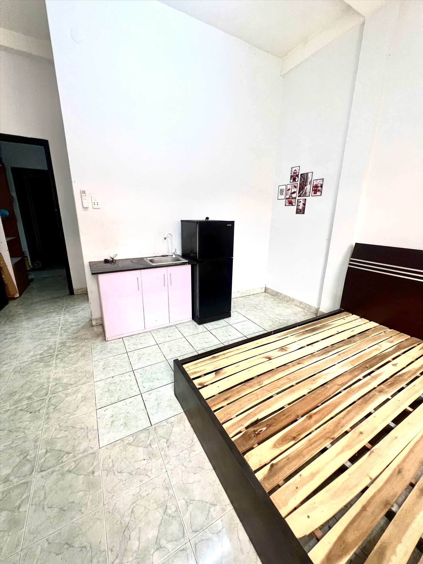 Phòng trọ Studio 25m2 tại TCK House Phạm Văn Hai - Tân Bình - Phòng ngủ
