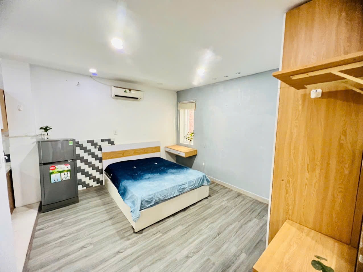 Phòng trọ Studio 28m2 tại HI Home Út Tịch - Tân Bình - Phòng ngủ