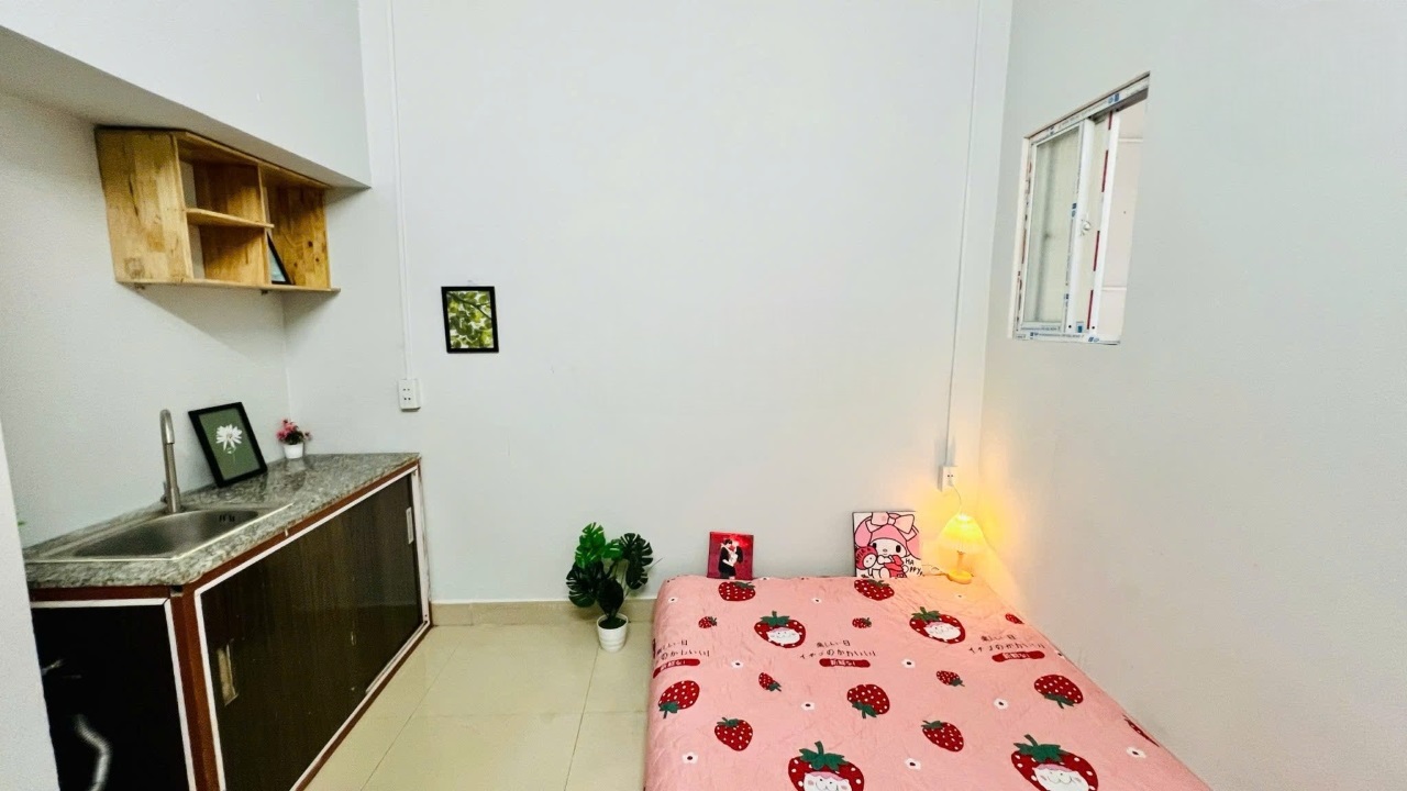 Phòng trọ Studio 20m2 tại ACHome Nguyễn Văn Quá - Quận 12 - Phòng ngủ