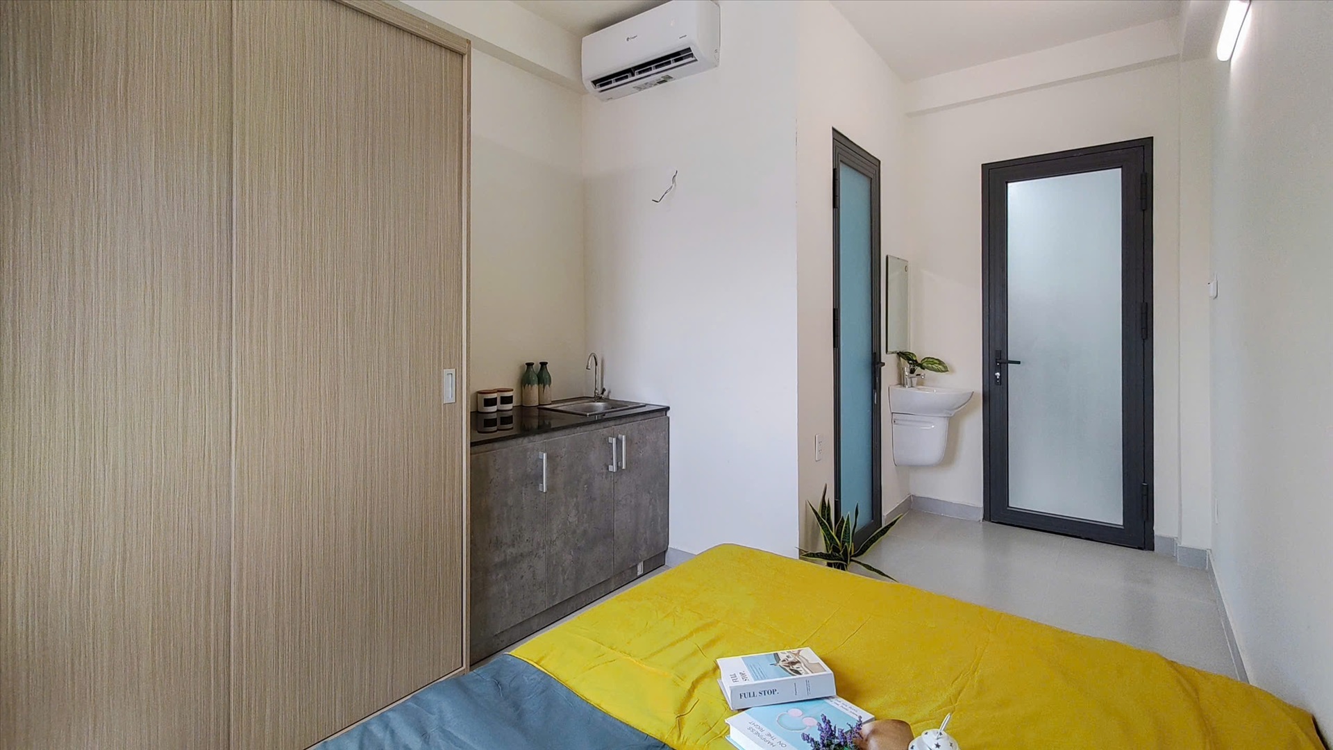 Phòng trọ Studio 18m2 tại Phúc Gia Home Bùi Hữu Nghĩa - Bình Thạnh - Phòng ngủ