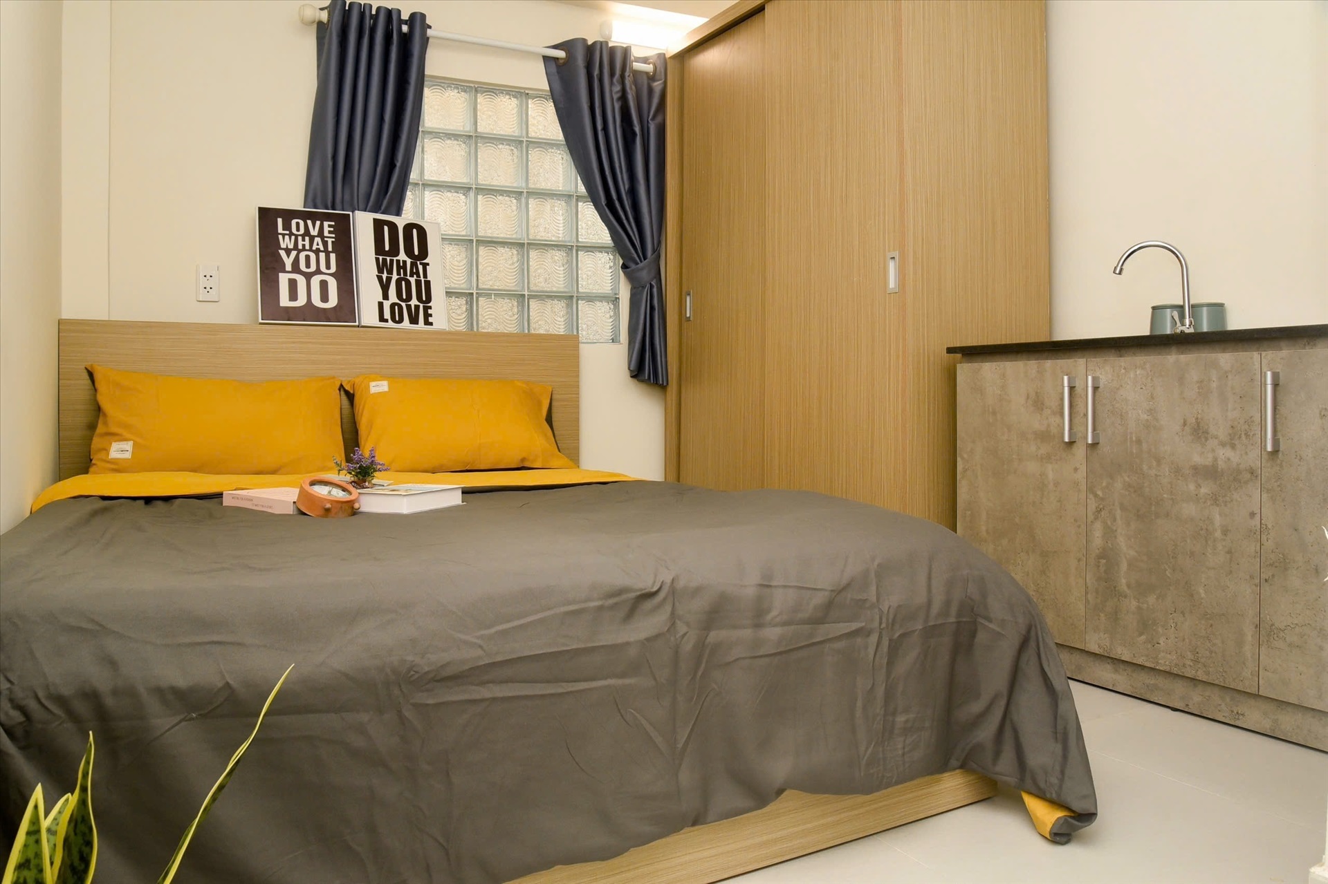 Phòng trọ Studio 18m2 tại Phúc Gia Home Bùi Hữu Nghĩa - Bình Thạnh - Phòng ngủ