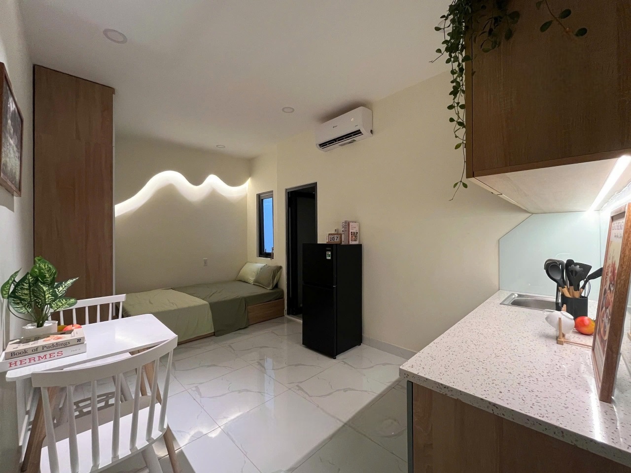 Phòng trọ Studio 35m2 tại Lighthouse Lý Thường Kiệt - Tân Bình - Phòng ngủ
