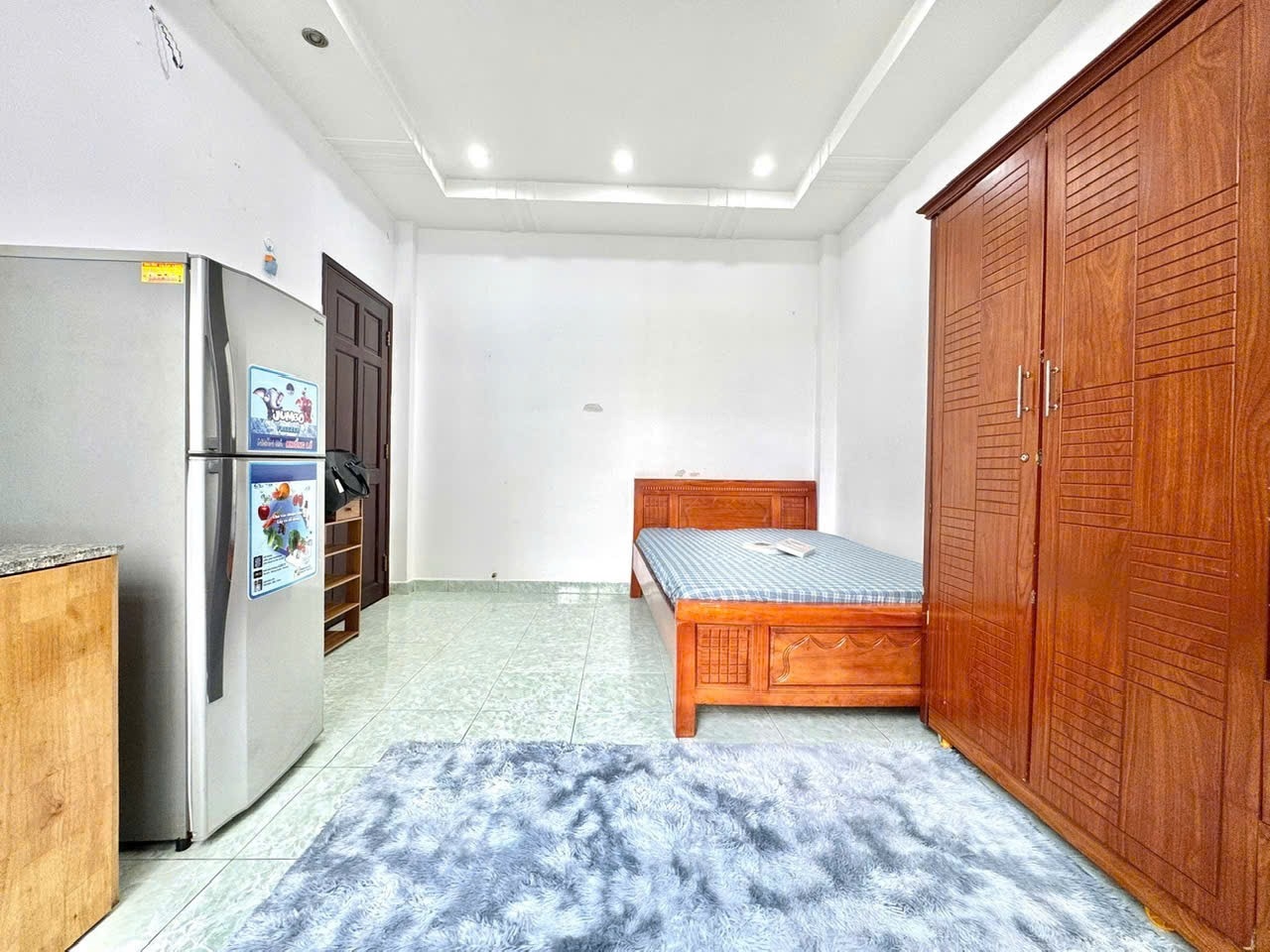 Phòng trọ Studio 25m2 tại HK Home Bạch Đằng - Tân Bình - Phòng ngủ