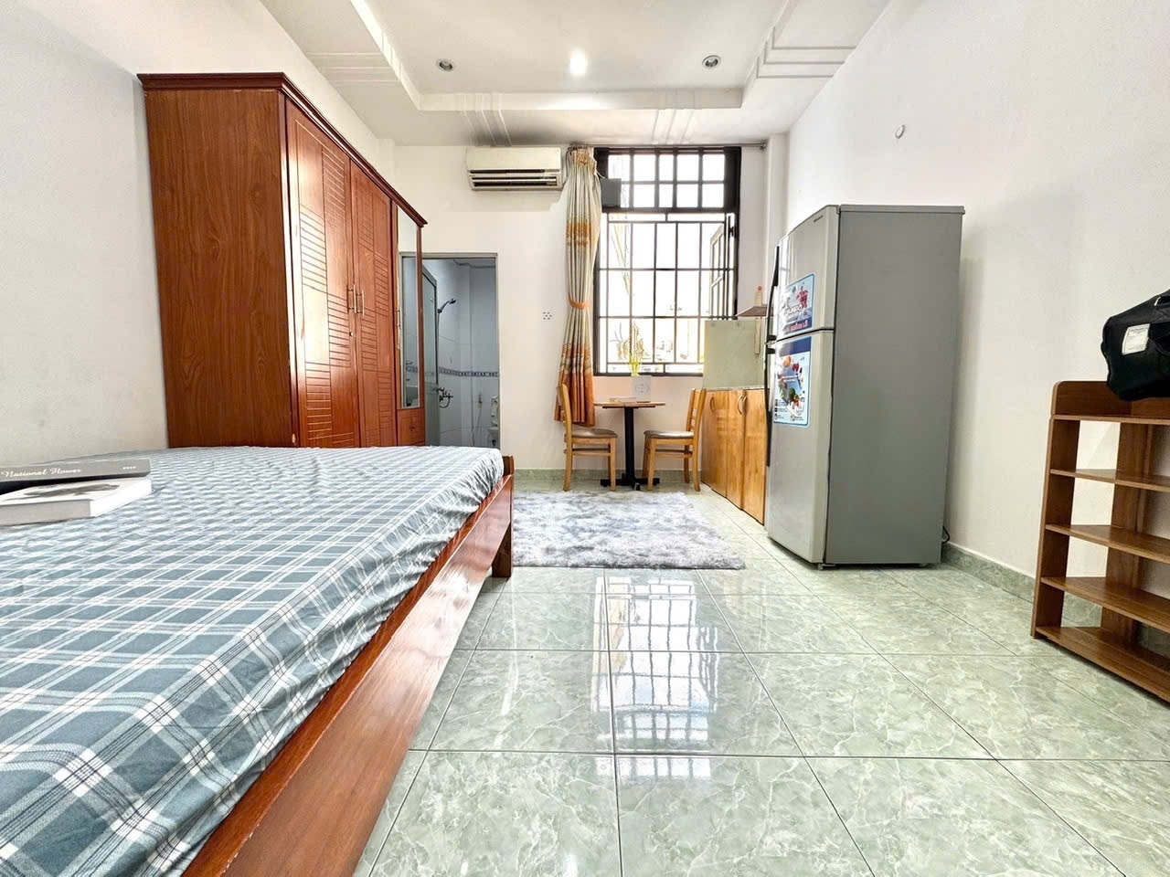 Phòng trọ Studio 25m2 tại HK Home Bạch Đằng - Tân Bình - Phòng ngủ