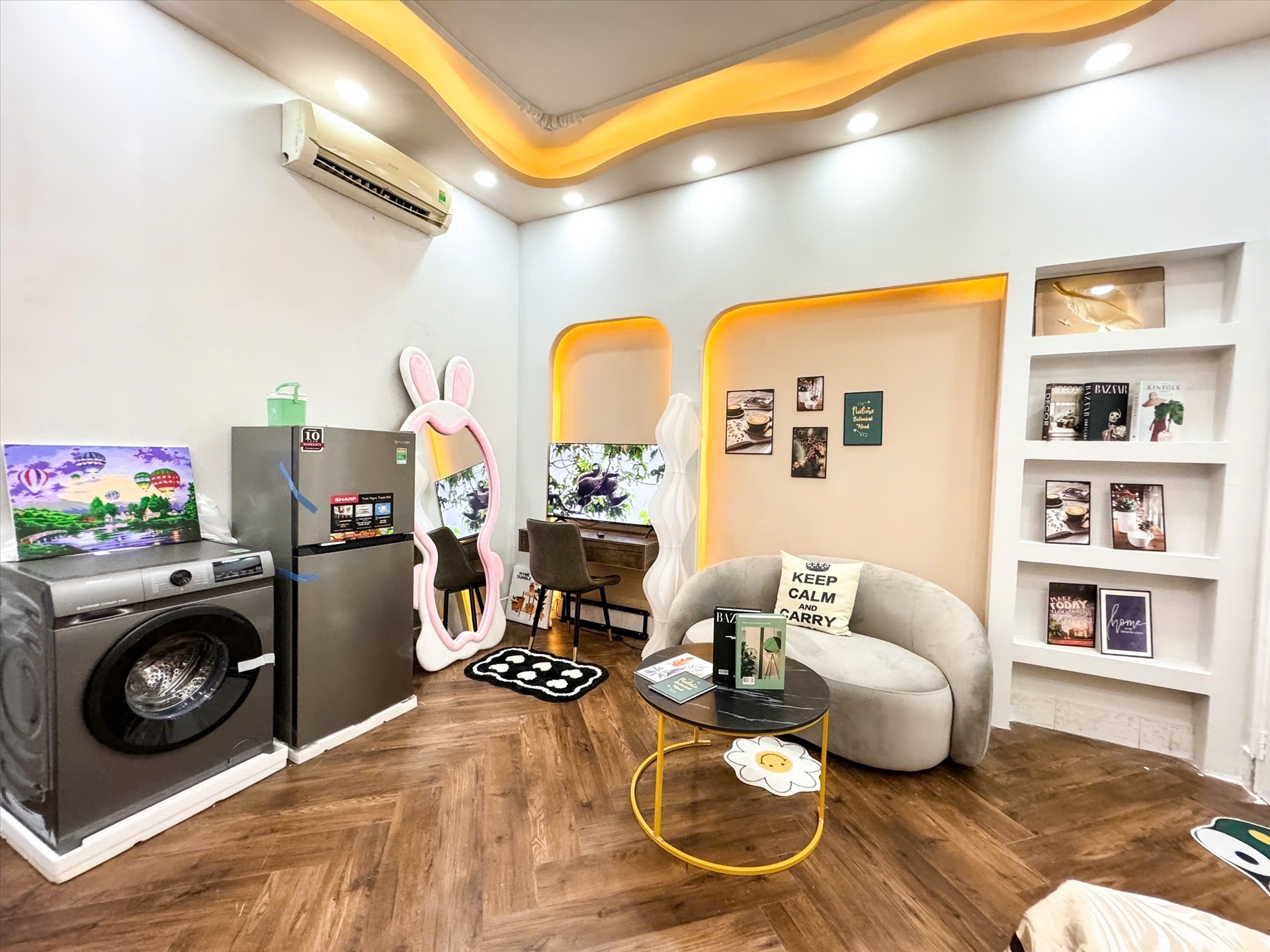 Phòng trọ 1 Phòng ngủ 40m2 tại Kinghome Văn Chung 2 - Tân Bình - Phòng khách