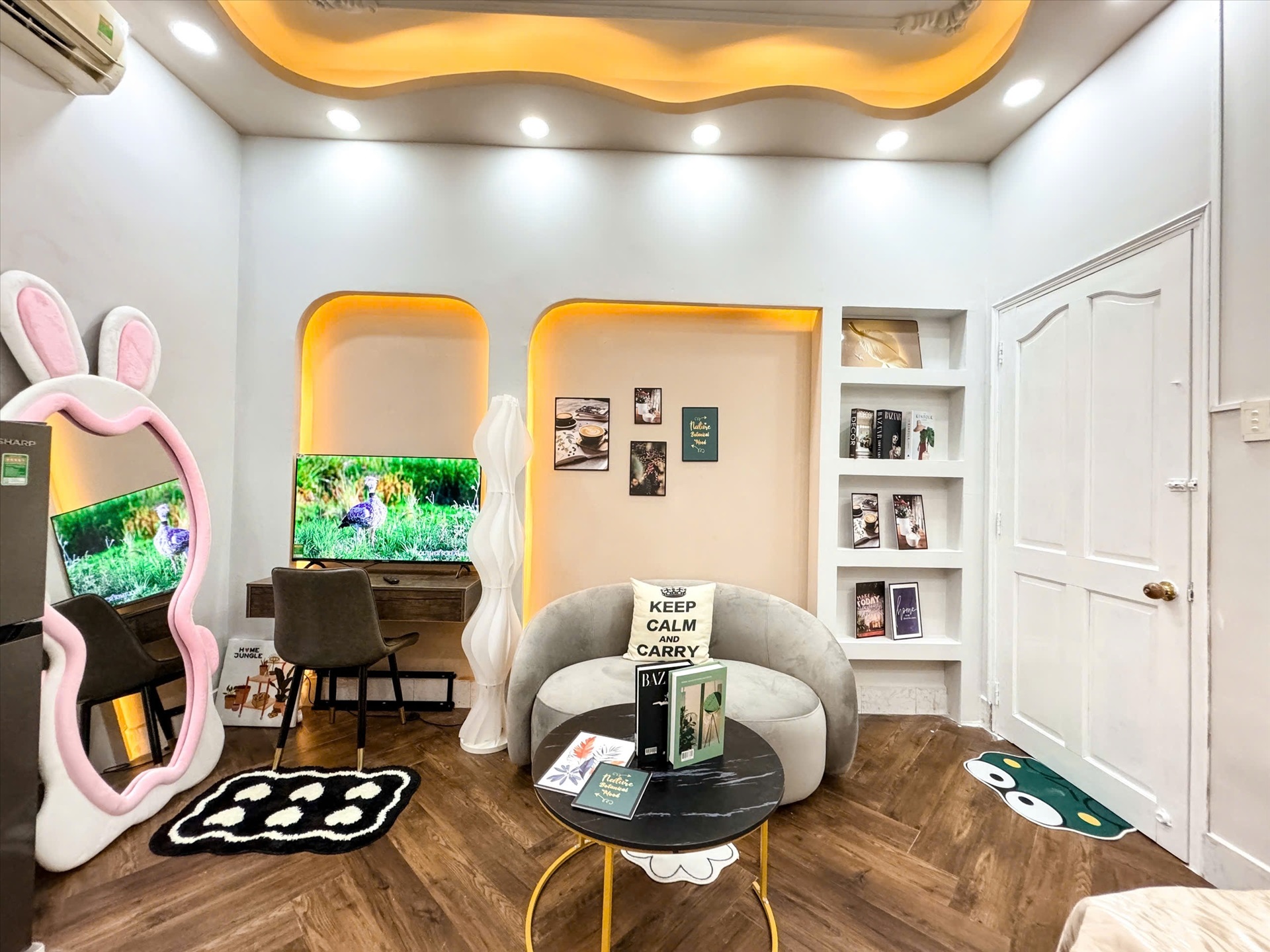 Phòng trọ 1 Phòng ngủ 40m2 tại Kinghome Văn Chung 2 - Tân Bình - Phòng khách