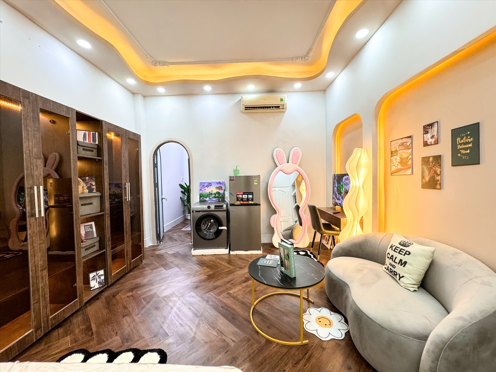 Phòng trọ 1 Phòng ngủ 40m2 tại Kinghome Văn Chung 2 - Tân Bình - Phòng khách