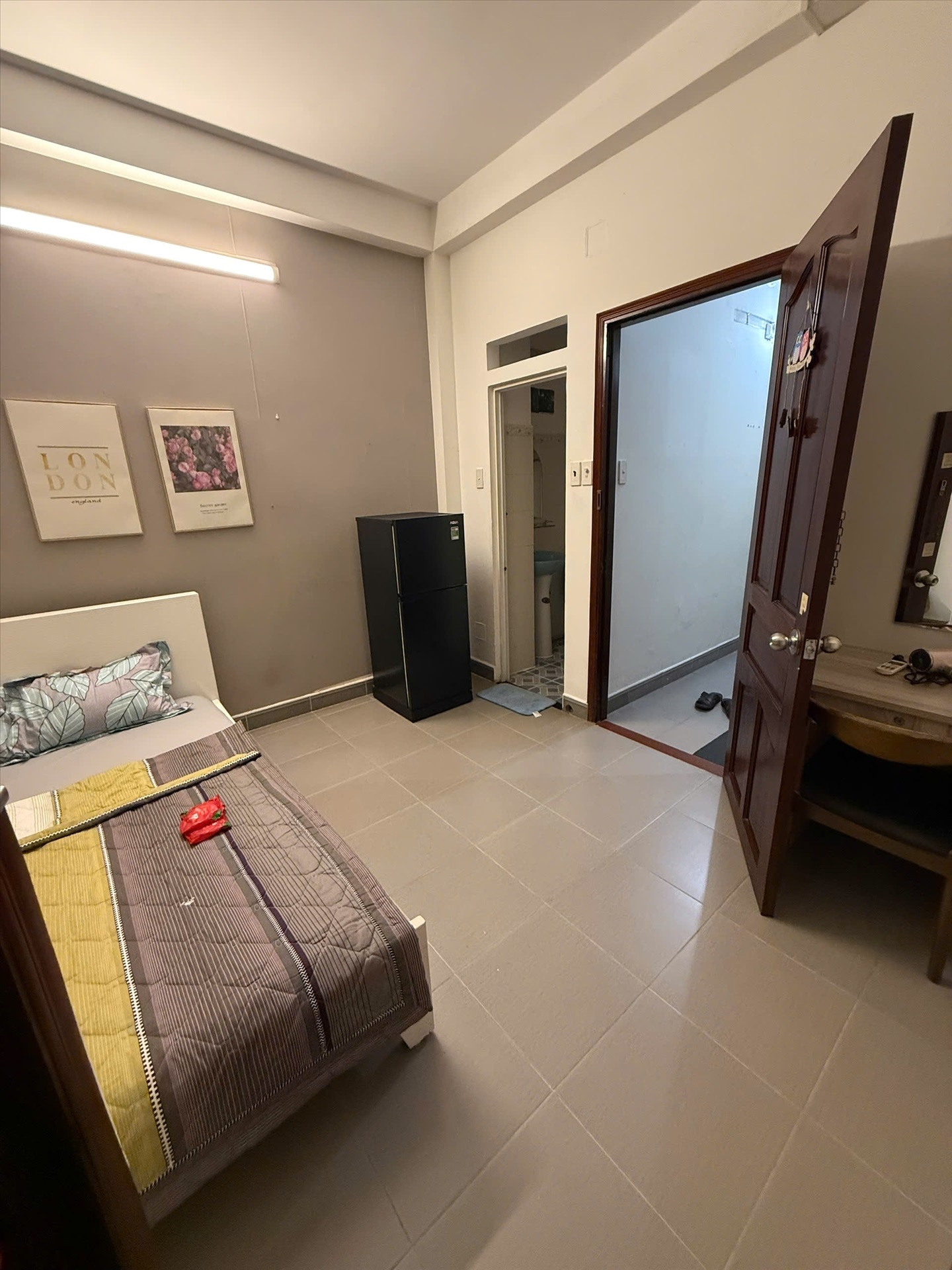 Phòng trọ Studio 25m2 tại B House Đỗ Quang Đẩu - Quận 1 - Phòng ngủ