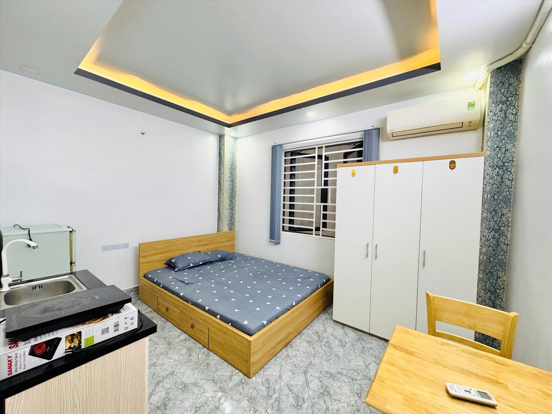 Phòng trọ Studio 20m2 tại ALT House Phạm Văn Chiêu - Gò Vấp - Phòng ngủ