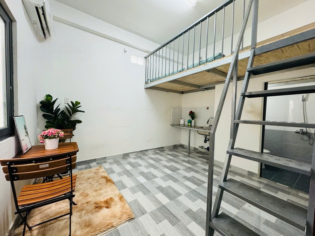 Phòng trọ Duplex 25m2 tại  AV House Trịnh Đình Trọng - Tân Phú - Phòng khách
