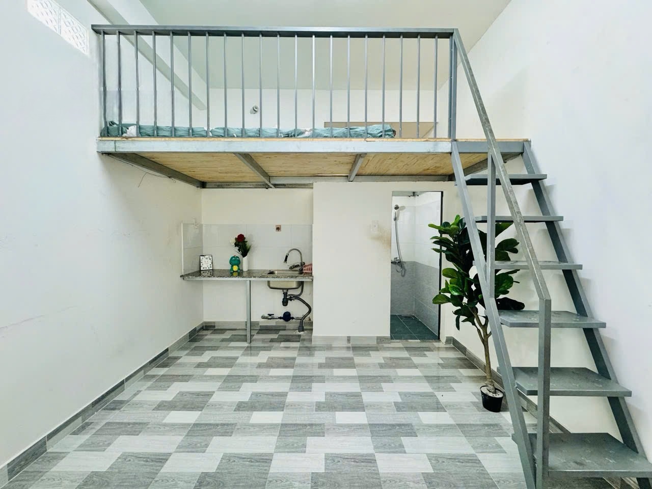 Phòng trọ Duplex 25m2 tại  AV House Trịnh Đình Trọng - Tân Phú - Phòng khách