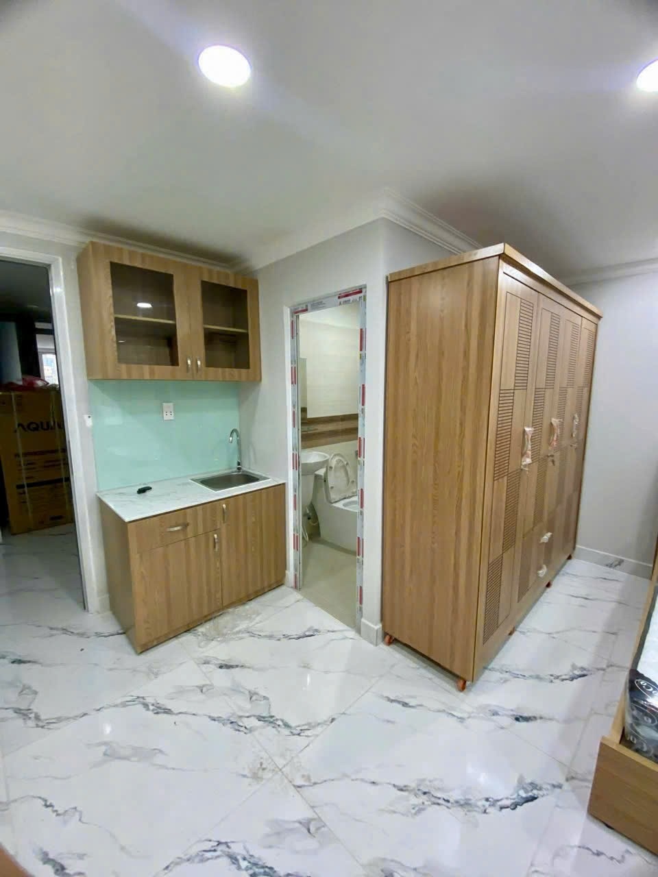 Phòng trọ Studio 30m2 tại AT Home Bùi Hữu Nghĩa - Bình Thạnh - Phòng bếp