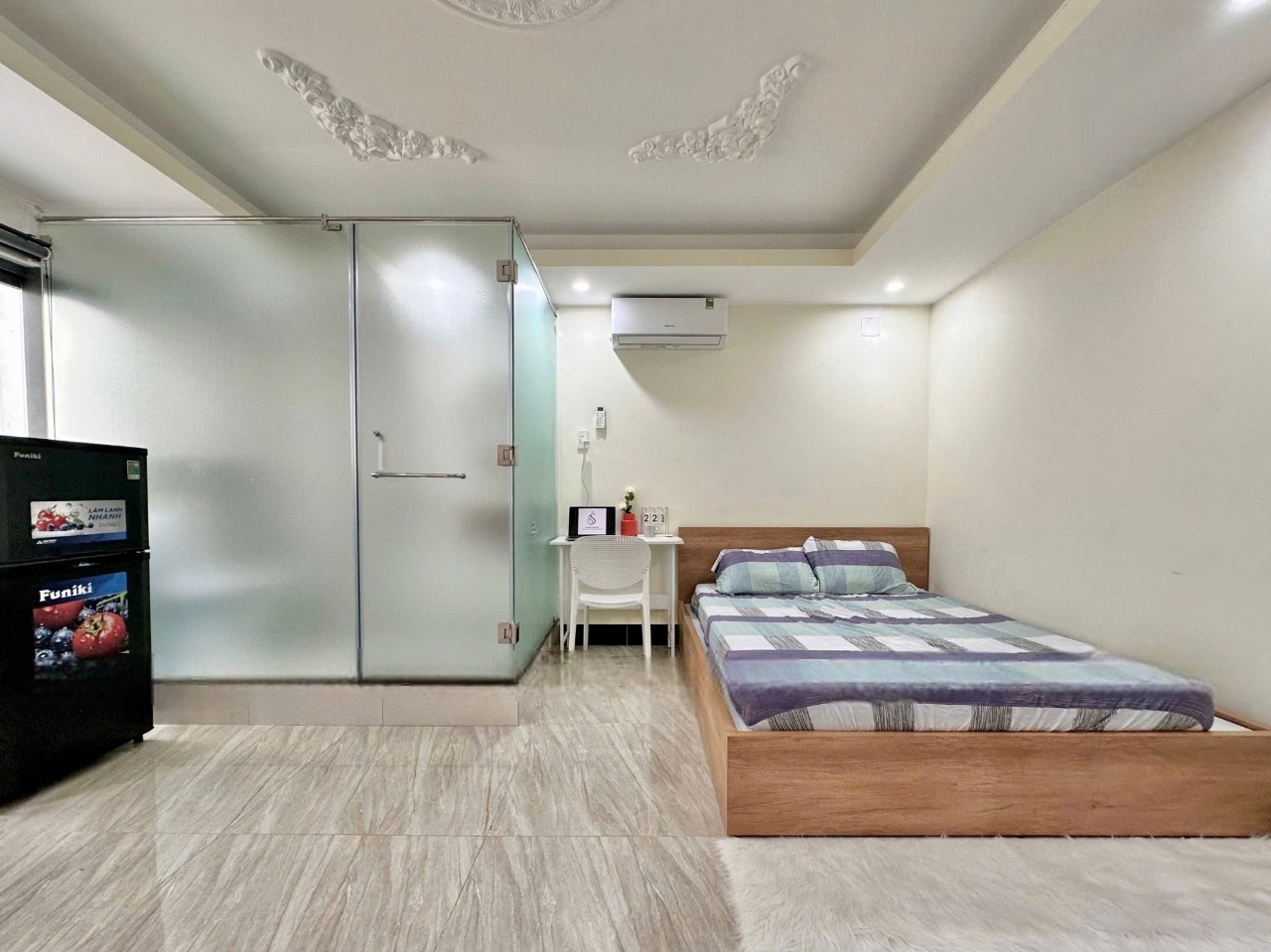 Phòng trọ Studio 30m2 tại CT Home Ca Văn Thỉnh - Tân Bình - Phòng ngủ