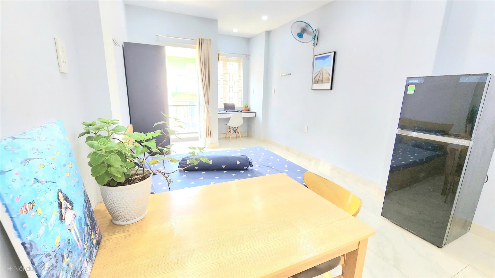Phòng trọ Studio 30m2 tại GNUHHOUSE Nguyễn Kiệm - Phú Nhuận - Phòng ngủ
