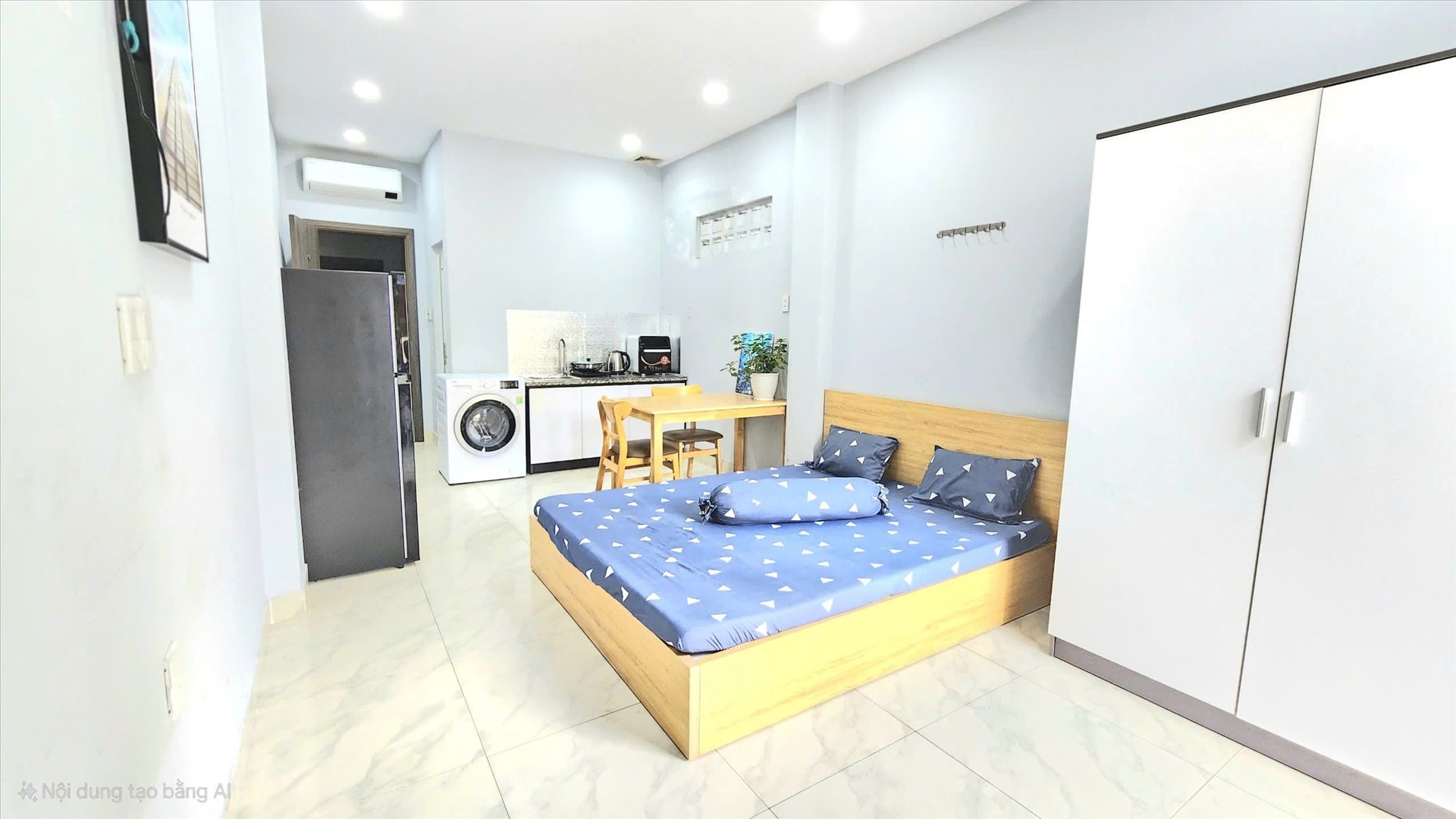 Phòng trọ Studio 30m2 tại GNUHHOUSE Nguyễn Kiệm - Phú Nhuận - Phòng ngủ