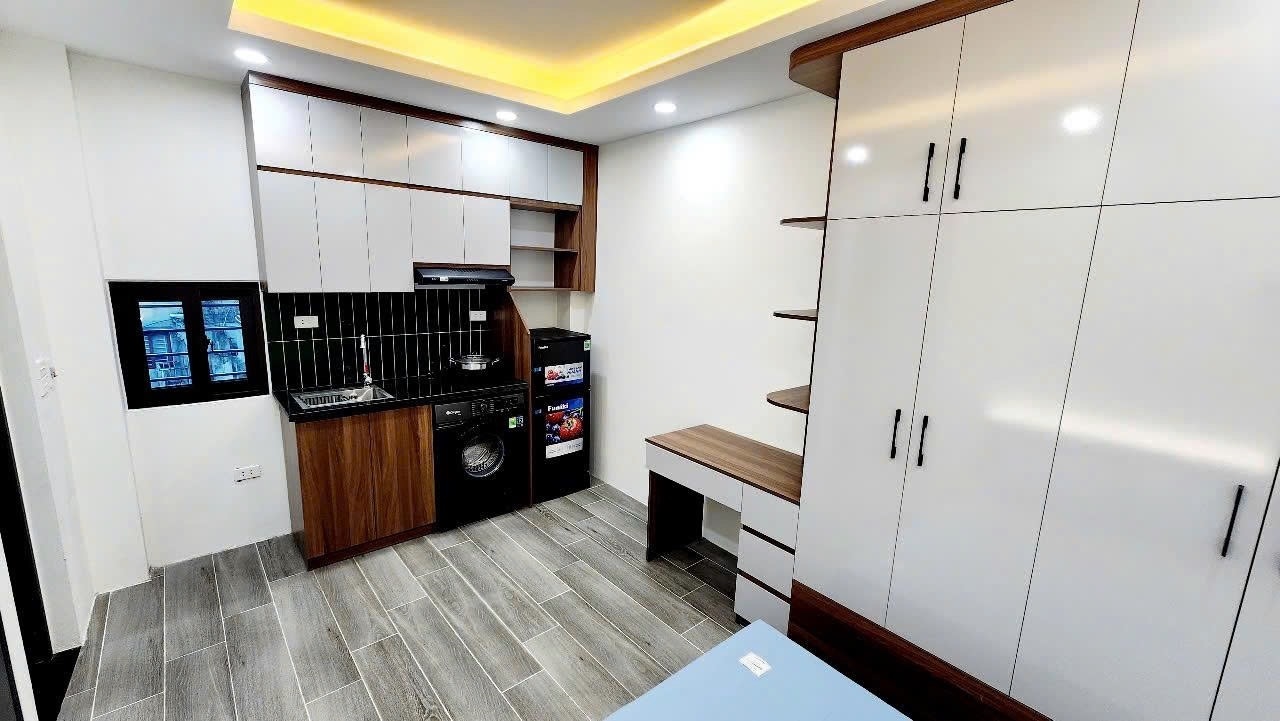 Phòng trọ Studio 18m2 tại AK Land Khâm Thiên - Đống Đa - Phòng ngủ