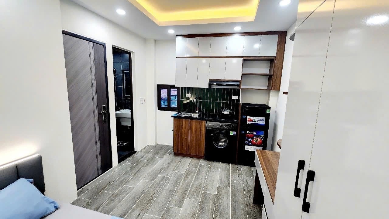 Phòng trọ Studio 18m2 tại AK Land Khâm Thiên - Đống Đa - Phòng ngủ