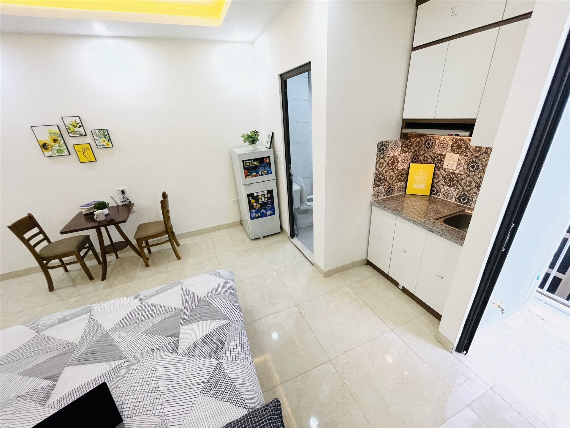 Phòng trọ Studio 25m2 tại Airstay Lê Duẩn - Đống Đa - Phòng ngủ