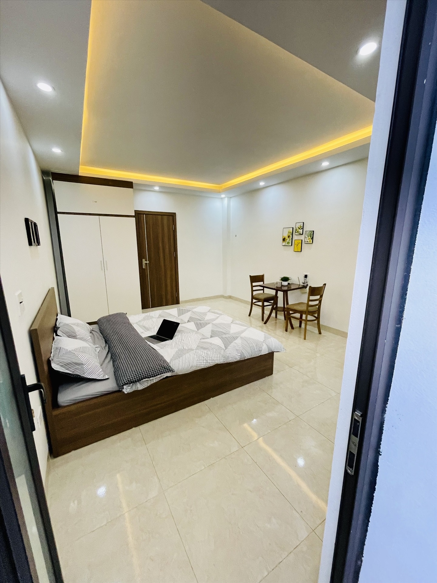 Phòng trọ Studio 25m2 tại Airstay Lê Duẩn - Đống Đa - Phòng ngủ