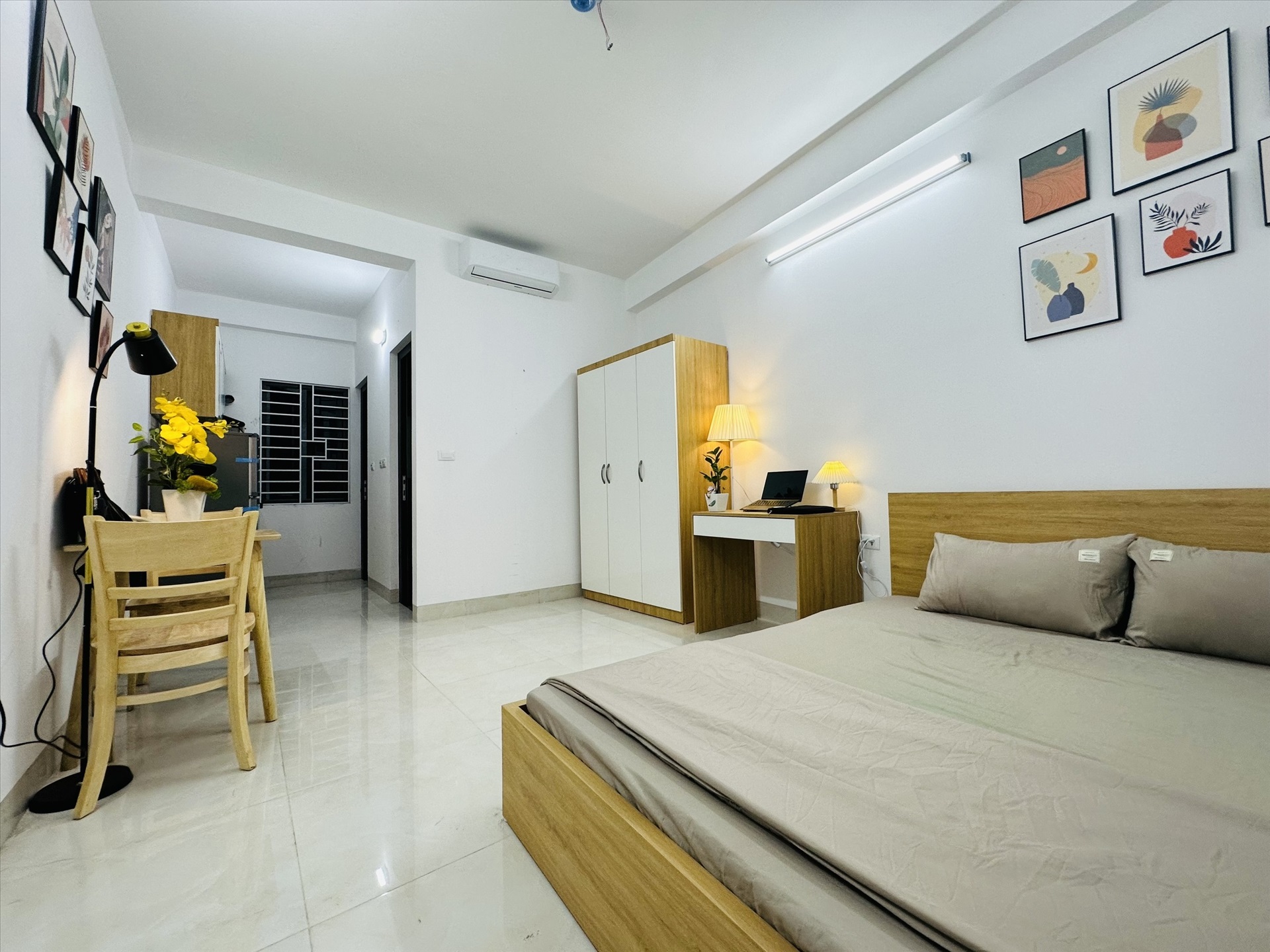 Phòng trọ Studio 35m2 tại GD Home Yên Hòa - Cầu Giấy - Phòng ngủ