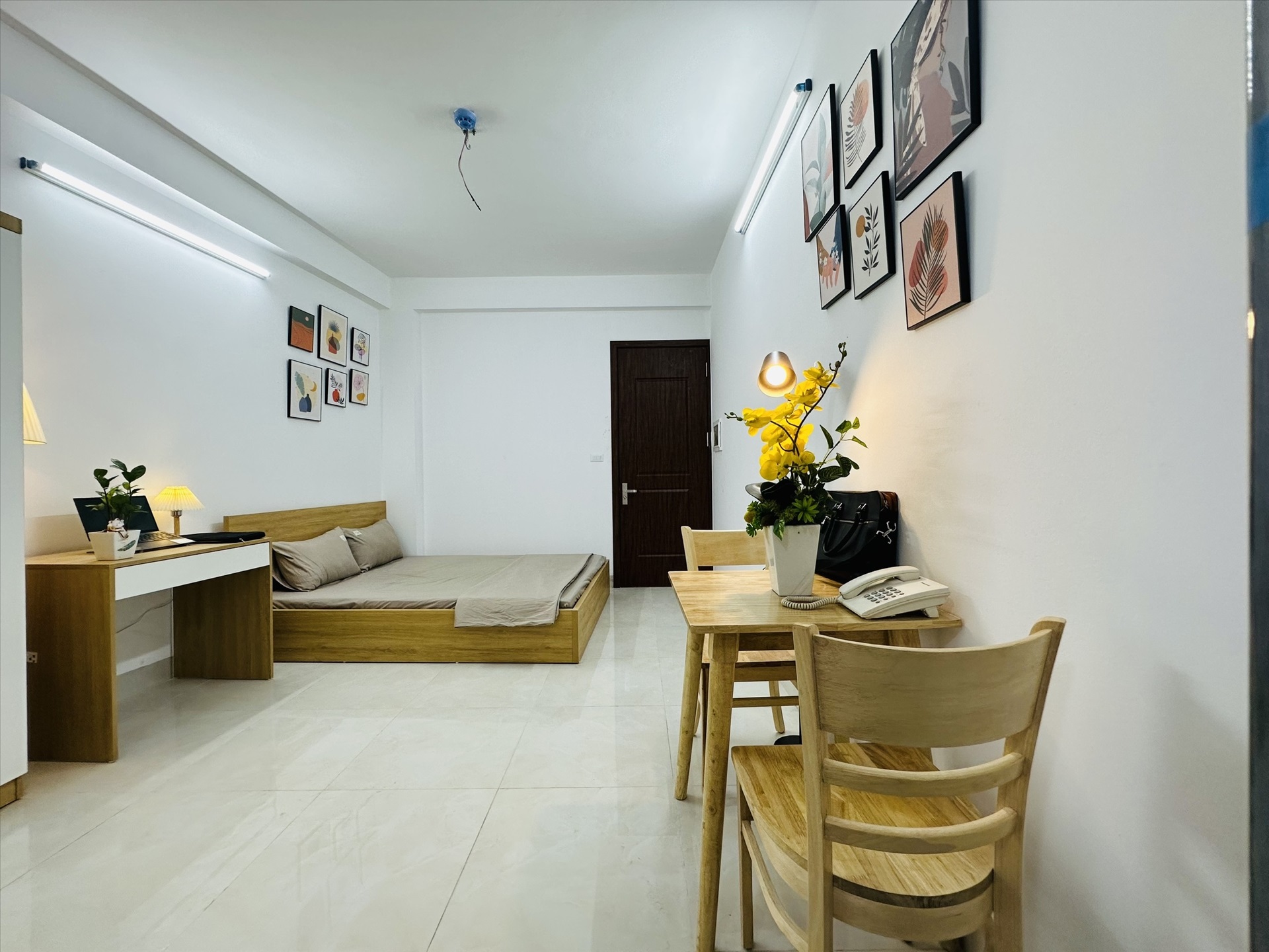 Phòng trọ Studio 35m2 tại GD Home Yên Hòa - Cầu Giấy - Phòng ngủ