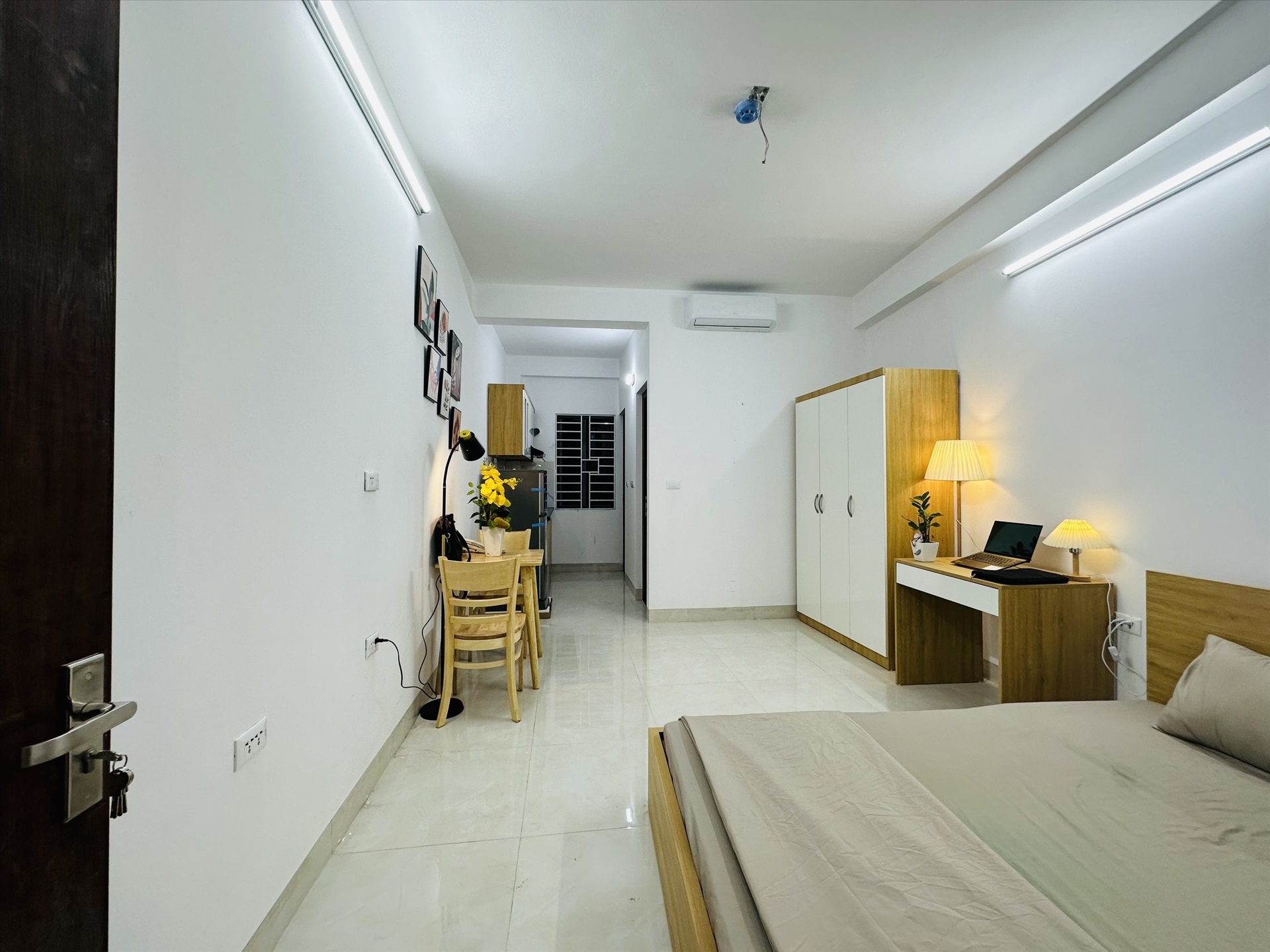 Phòng trọ Studio 35m2 tại GD Home Yên Hòa - Cầu Giấy - Phòng ngủ