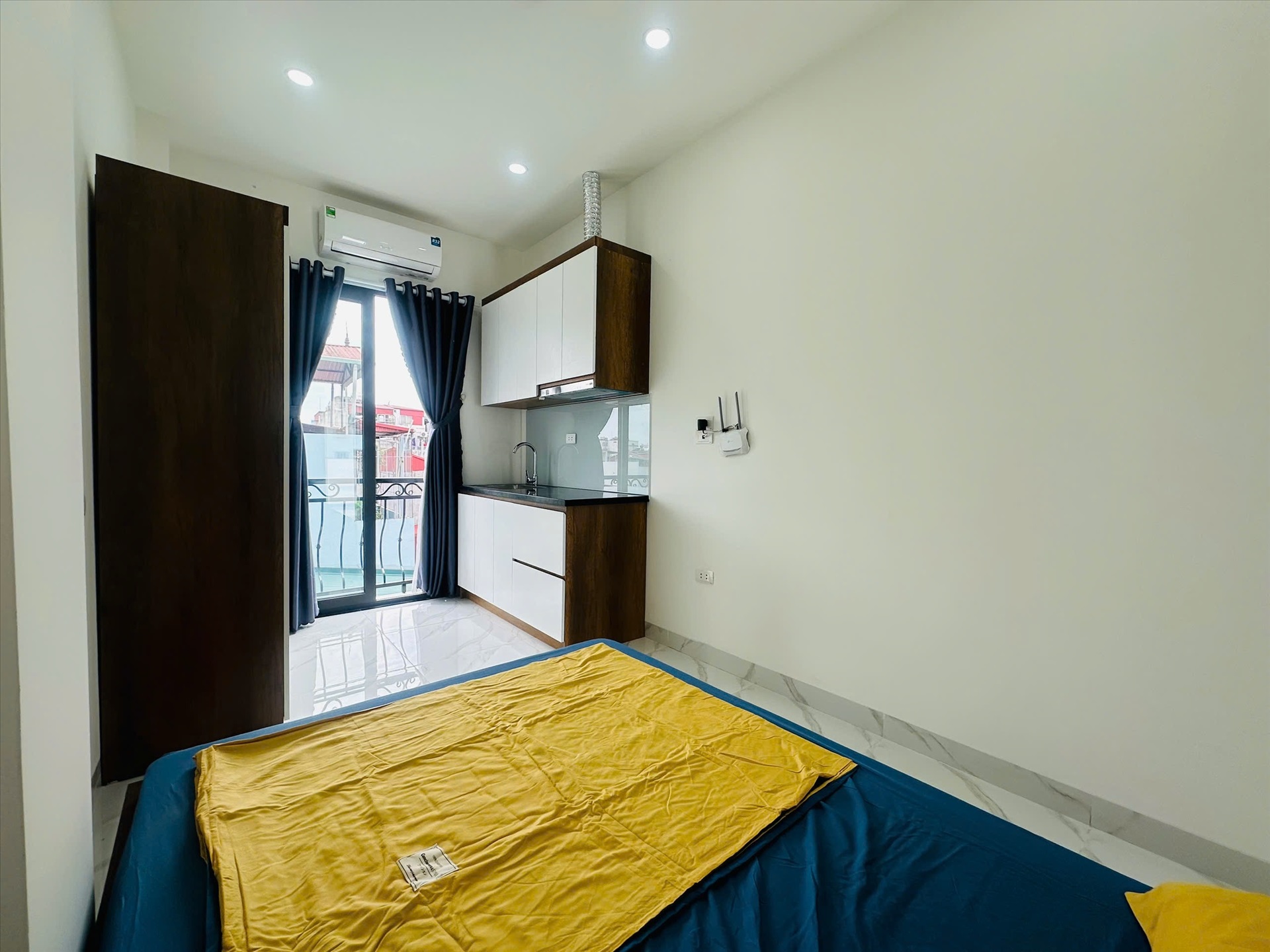 Phòng trọ Studio 20m2 tại HN Housing Nguyễn Khánh Toàn - Cầu Giấy - Phòng ngủ