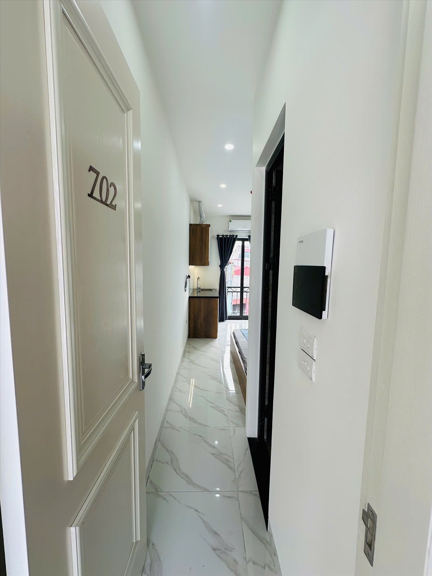 Phòng trọ Studio 20m2 tại HN Housing Nguyễn Khánh Toàn - Cầu Giấy - Phòng ngủ