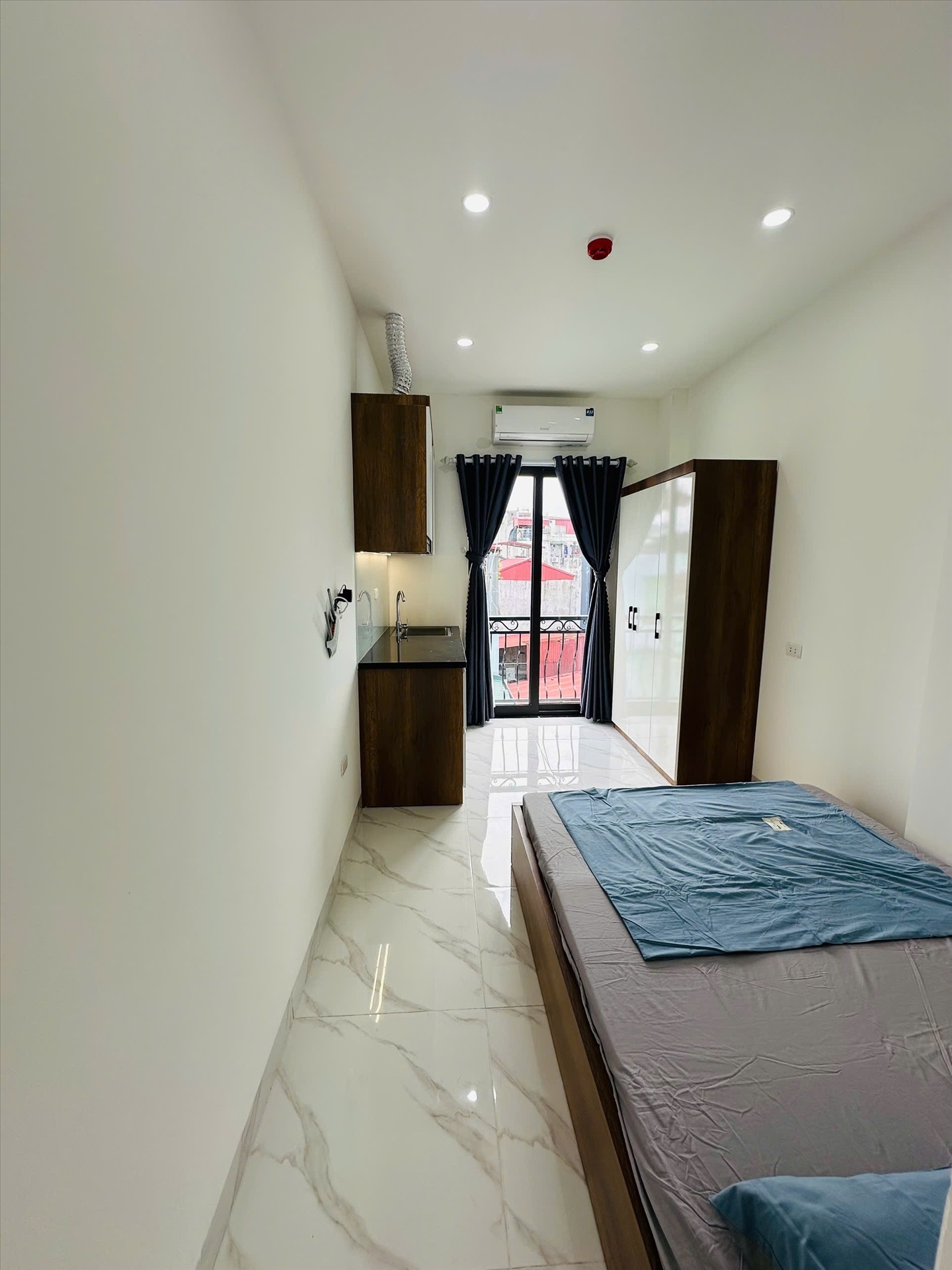 Phòng trọ Studio 20m2 tại HN Housing Nguyễn Khánh Toàn - Cầu Giấy - Phòng ngủ