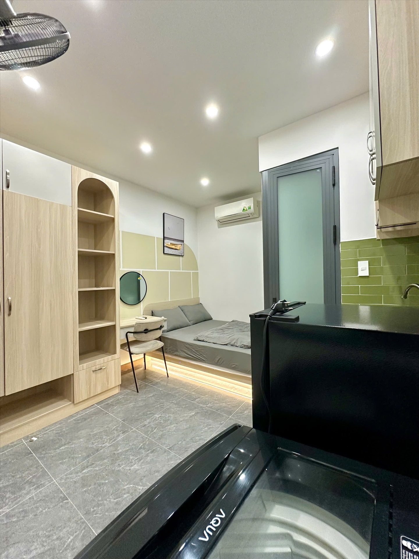 Phòng trọ Studio 25m2 tại TT House Lê Thánh Tôn - Quận 1 - Phòng ngủ
