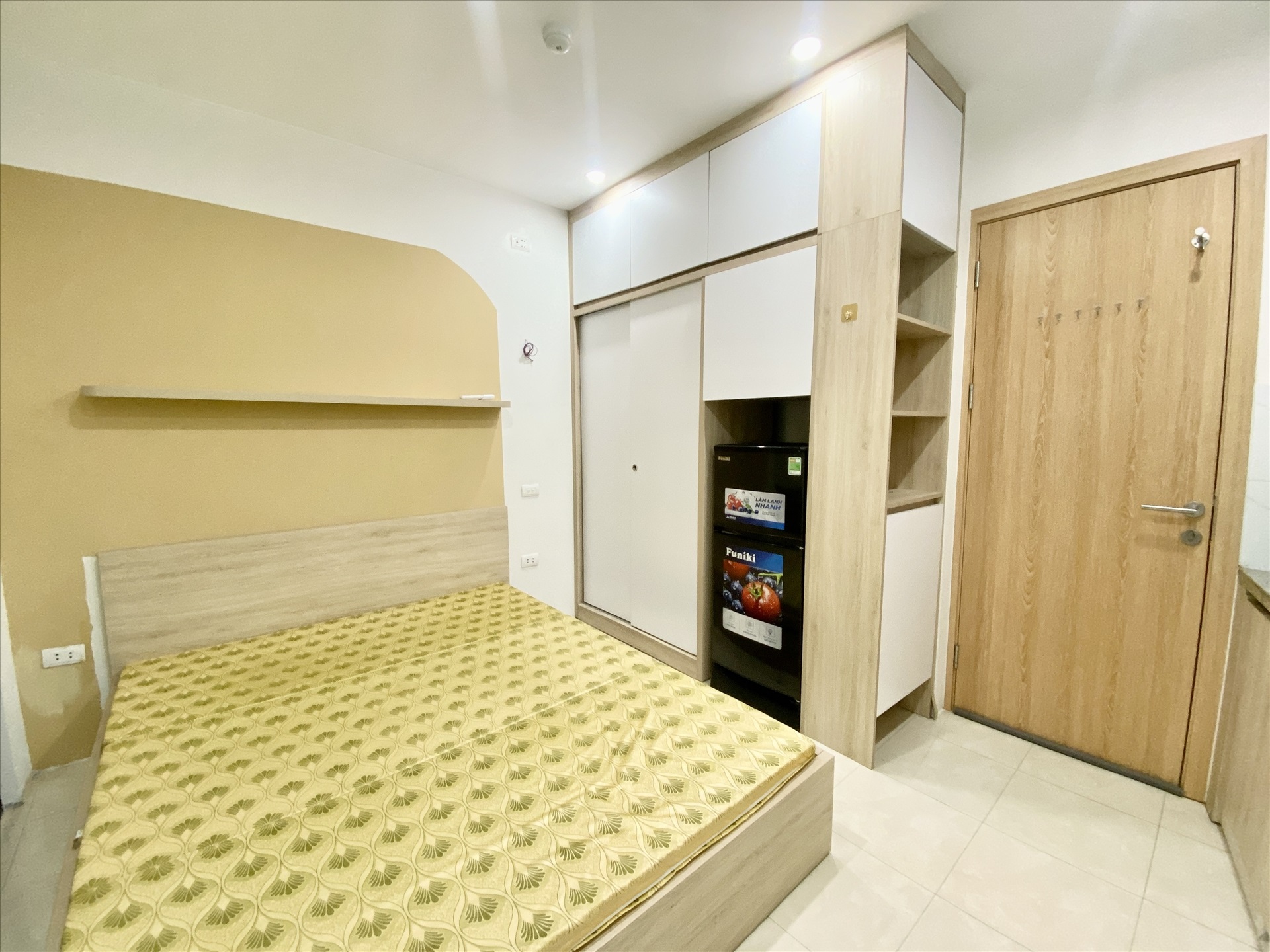 Phòng trọ Studio 25m2 tại Funhome Gốc Đề - Hoàng Mai - Phòng ngủ