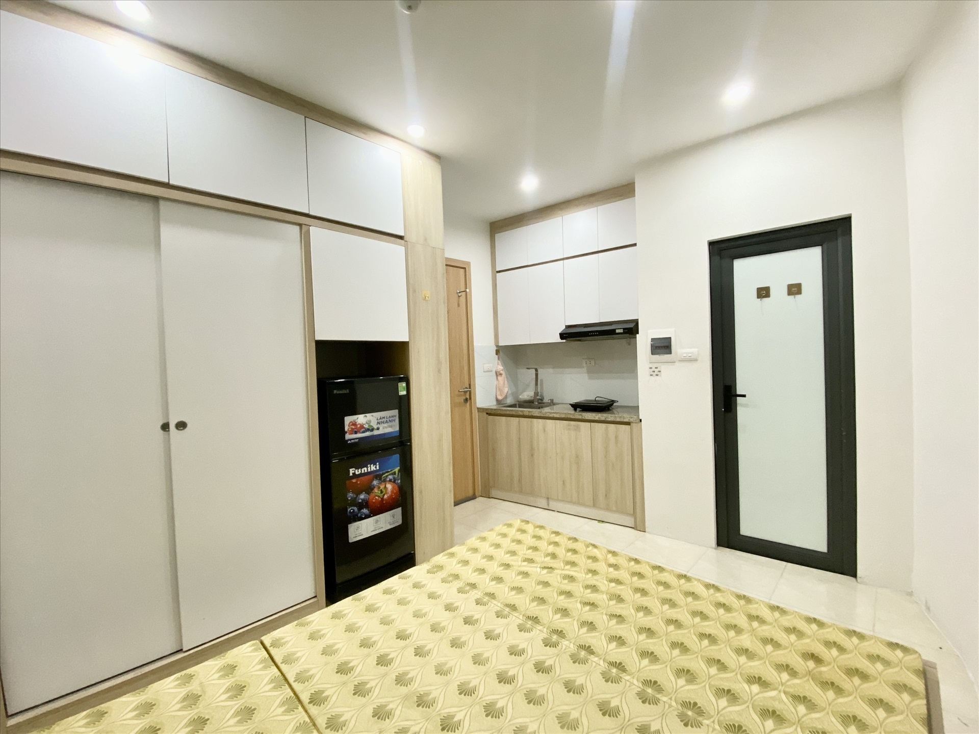 Phòng trọ Studio 25m2 tại Funhome Gốc Đề - Hoàng Mai - Phòng ngủ