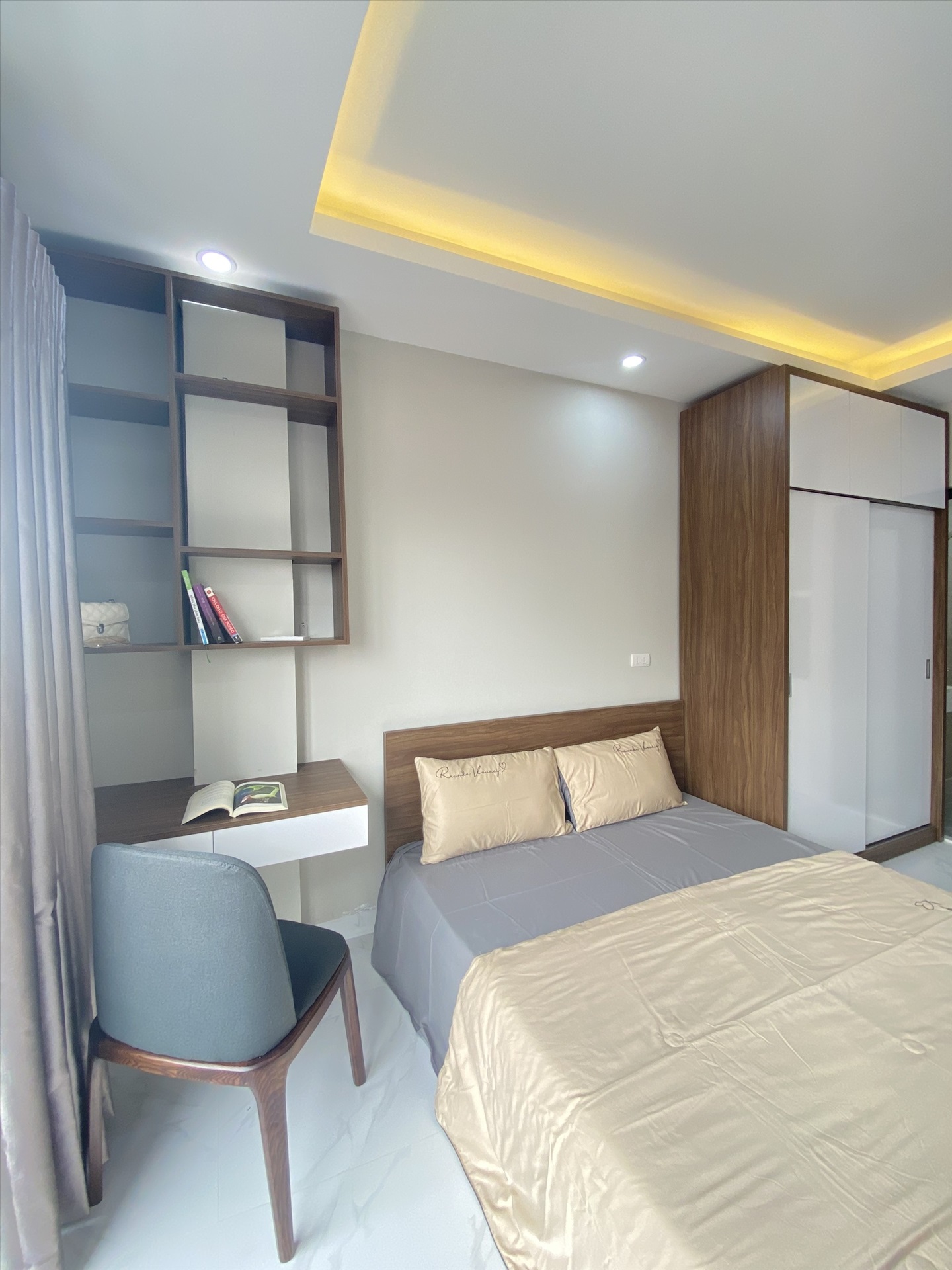 Phòng trọ Studio 25m2 tại Funhome Lương Khánh Thiện 1 - Hoàng Mai - Phòng ngủ