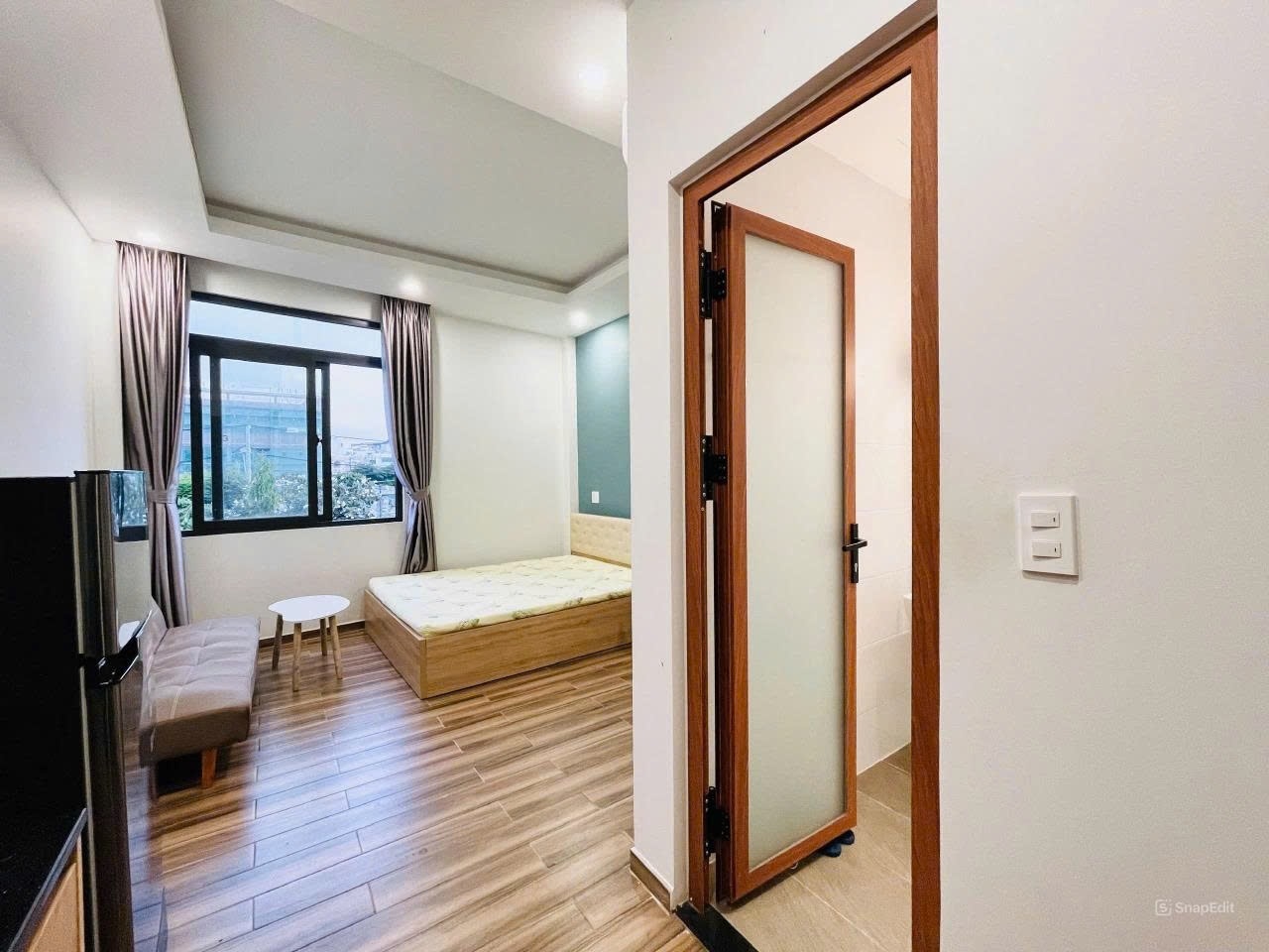 Phòng trọ Studio 25m2 tại Anh Ng House  Nguyễn Cảnh Dị - Tân Bình - Phòng ngủ