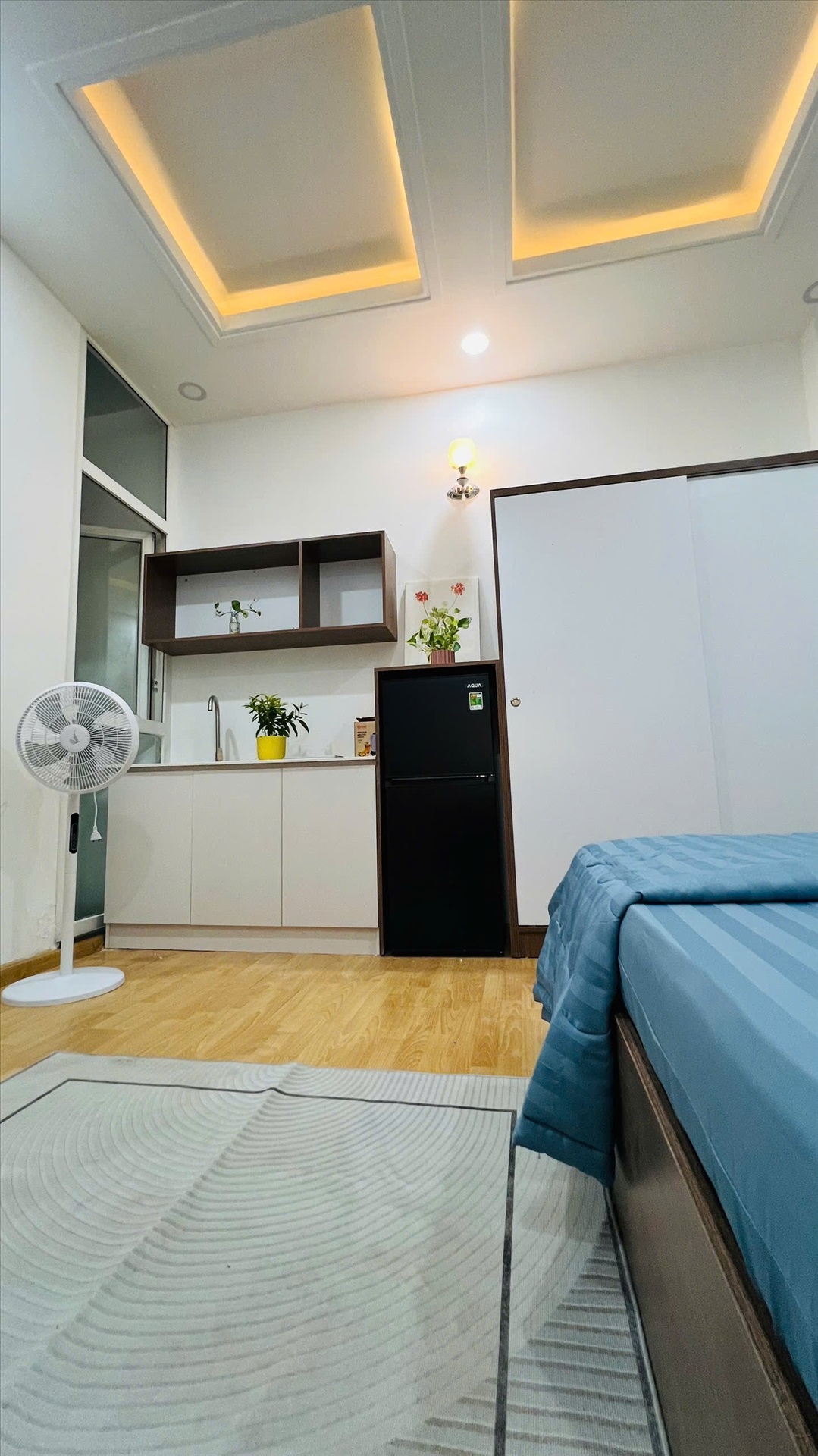 Phòng trọ Studio 25m2 tại Đất Lành Apartment Yên Thế - Tân Bình - Phòng ngủ