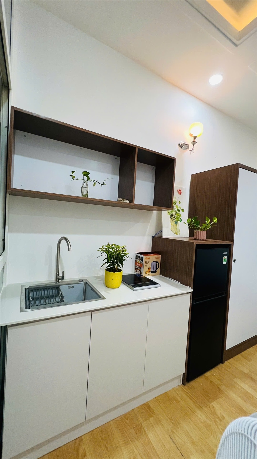 Phòng trọ Studio 25m2 tại Đất Lành Apartment Yên Thế - Tân Bình - Phòng ngủ