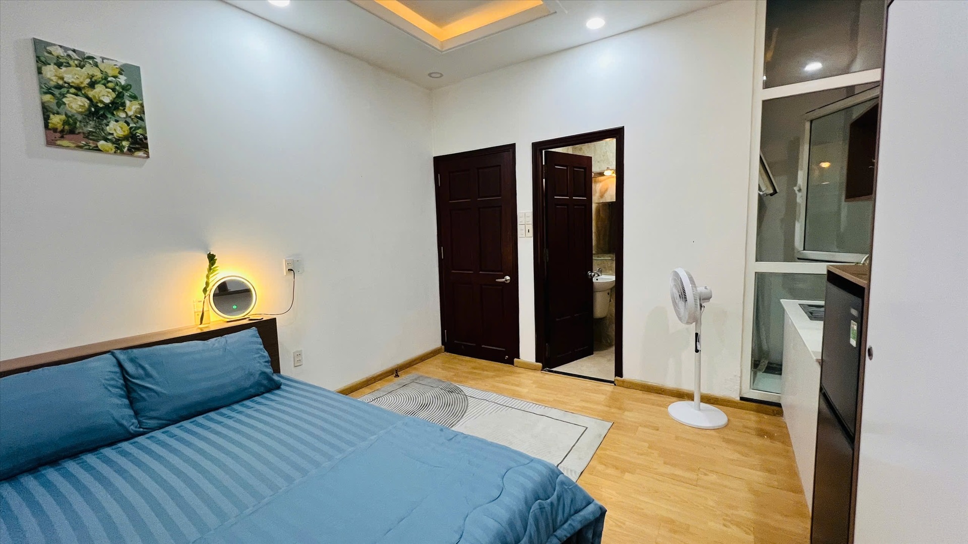 Phòng trọ Studio 25m2 tại Đất Lành Apartment Yên Thế - Tân Bình - Phòng ngủ