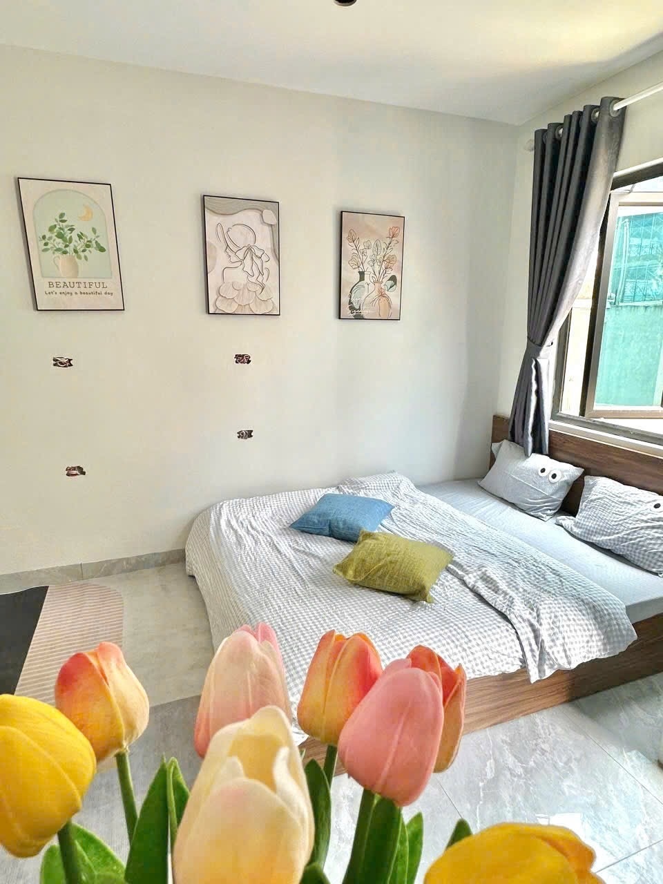 Phòng trọ Studio 30m2 tại Time House Đình Thôn - Nam Từ Liêm - Phòng ngủ